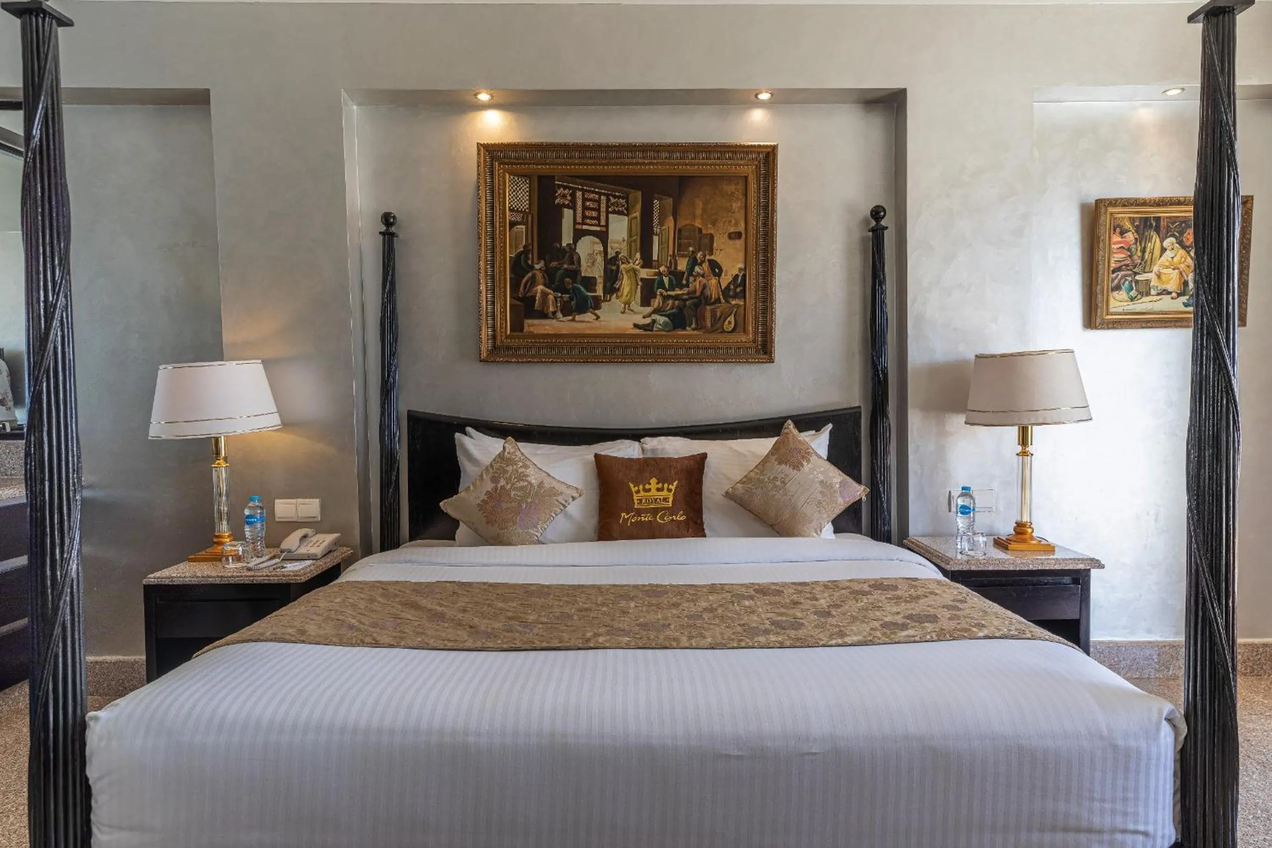 Bed in Royal Monte-Carlo Sharm Resort & SPA