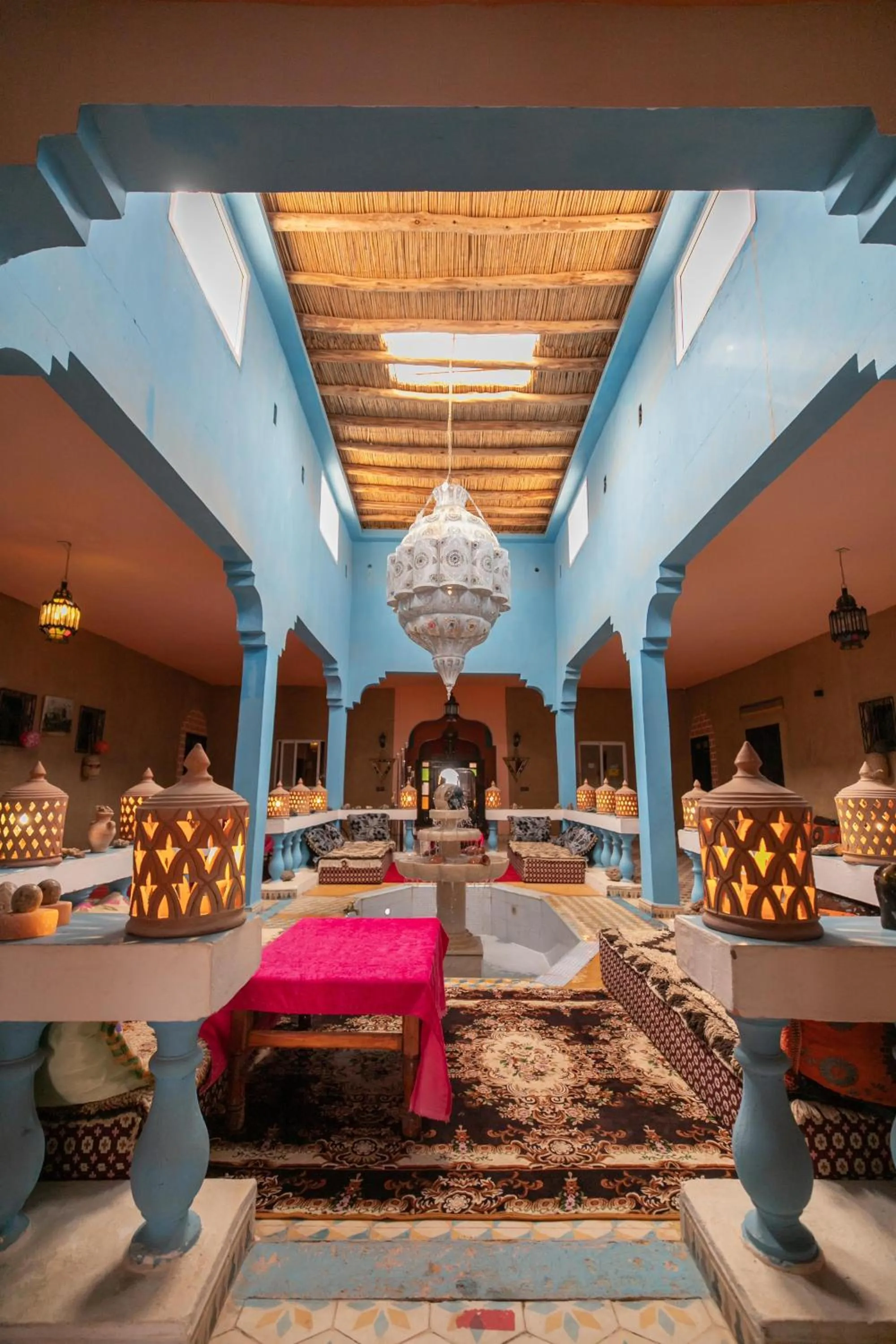 Seating area in Kasbah Du Berger & Piscine