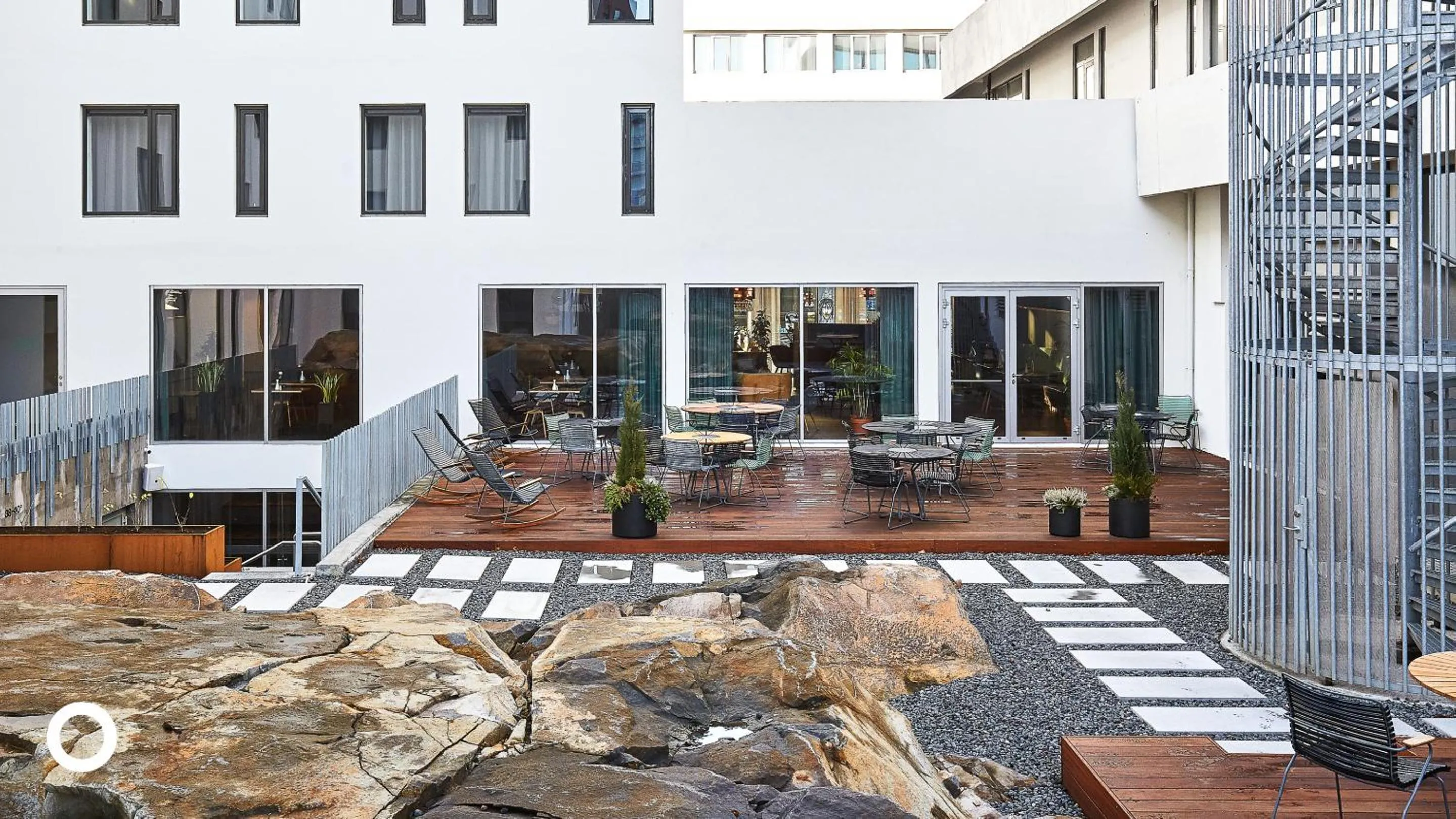 Patio in Midgardur by Center Hotels