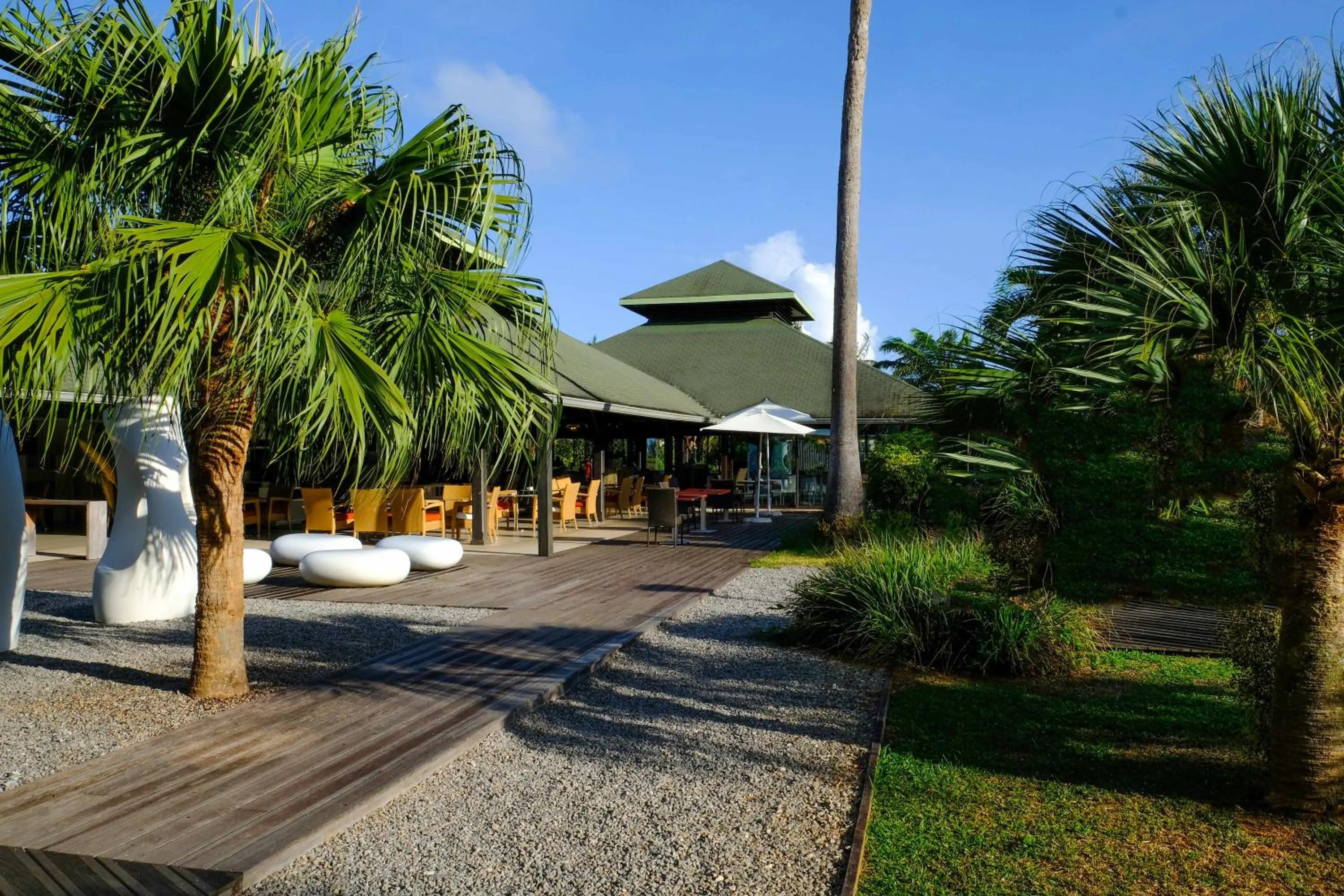 Patio in Grand Hotel Montabo