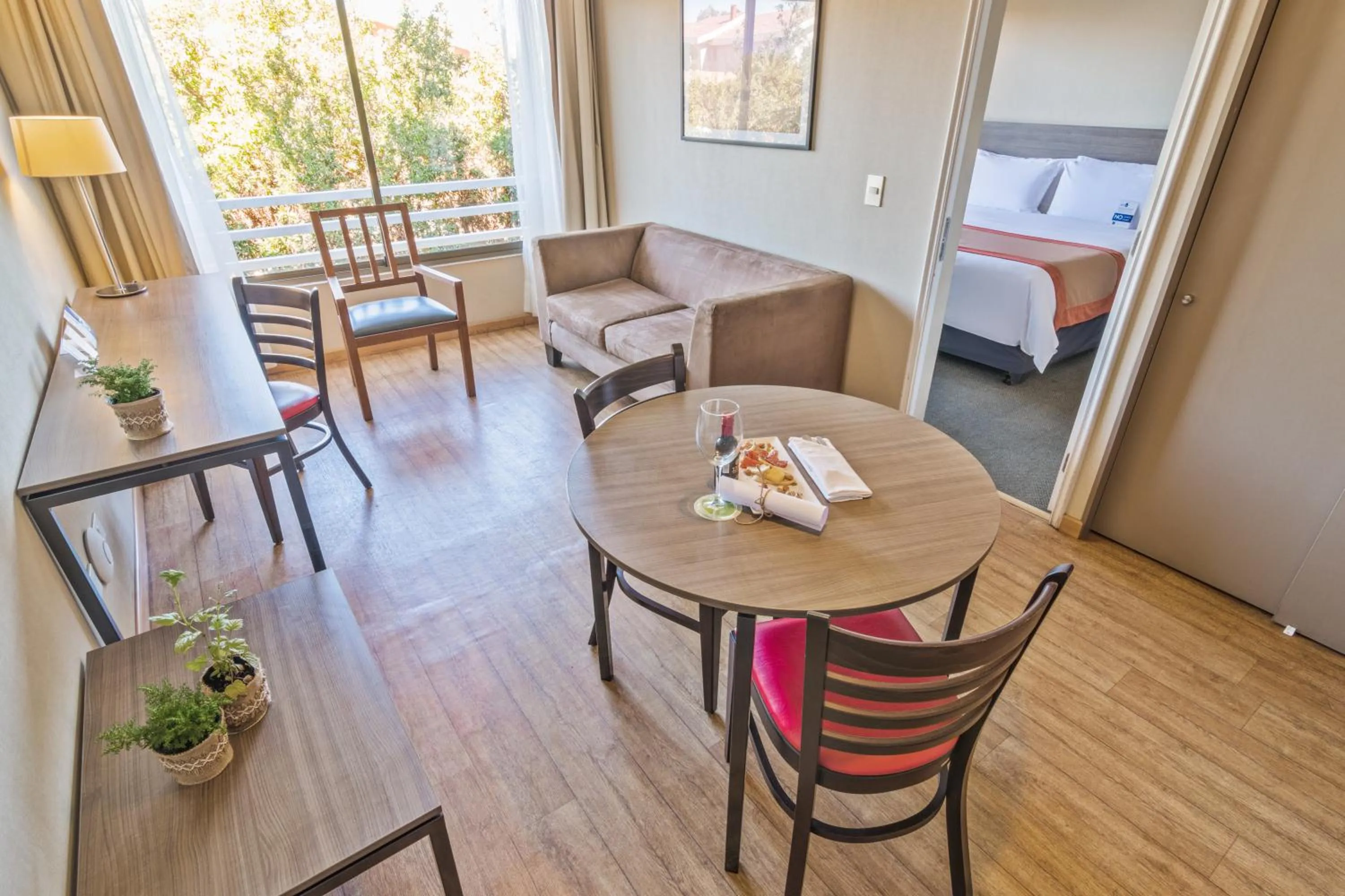Living room in Geotel Calama