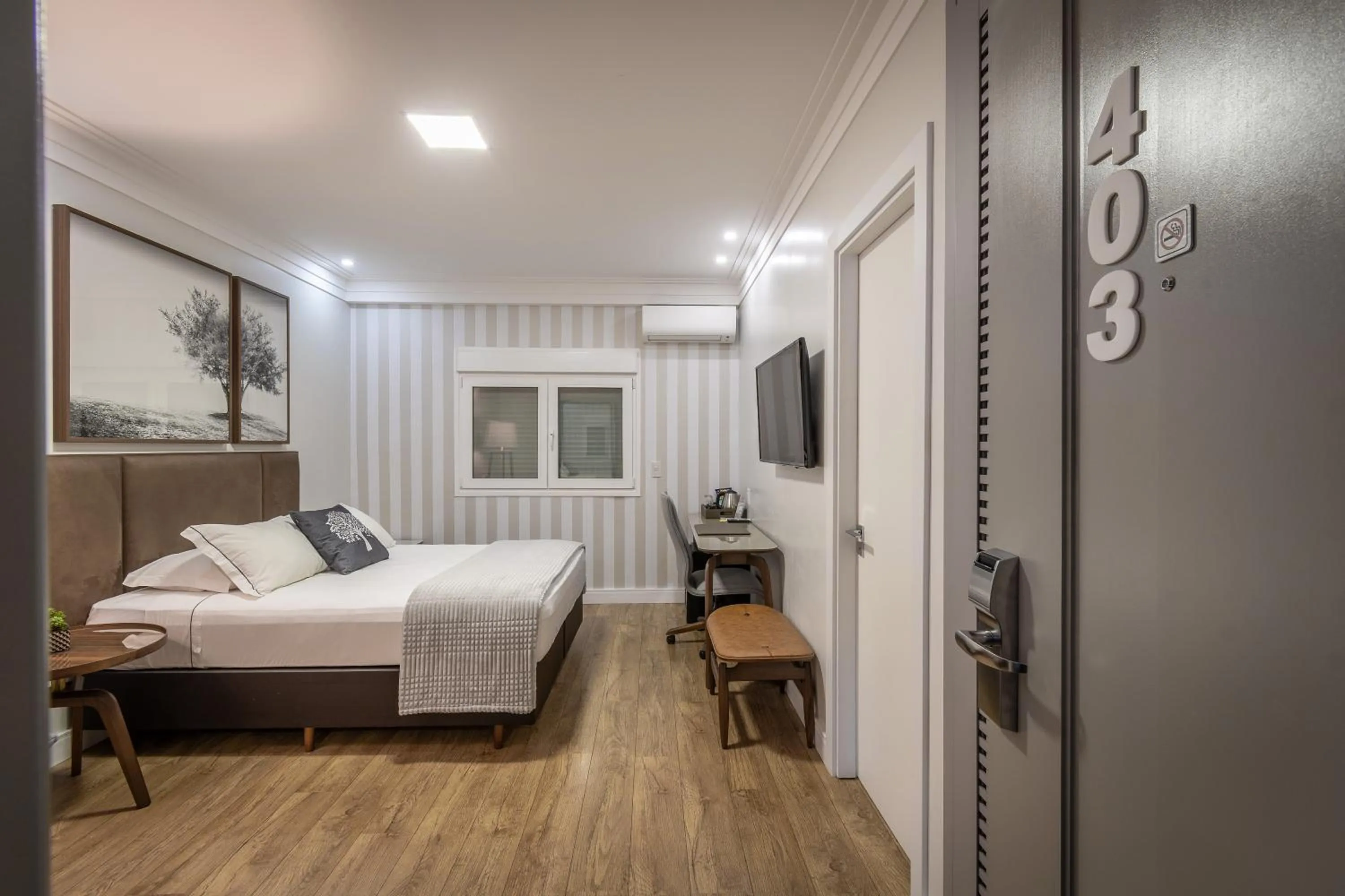 Bed in Hotel Kindermann