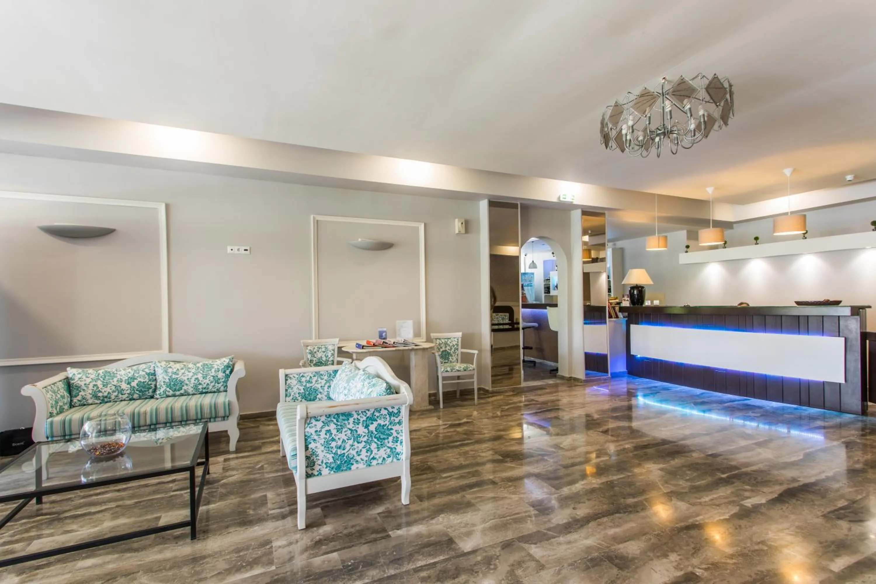 Lobby or reception in Silver Bay Hotel Kontokali Corfu
