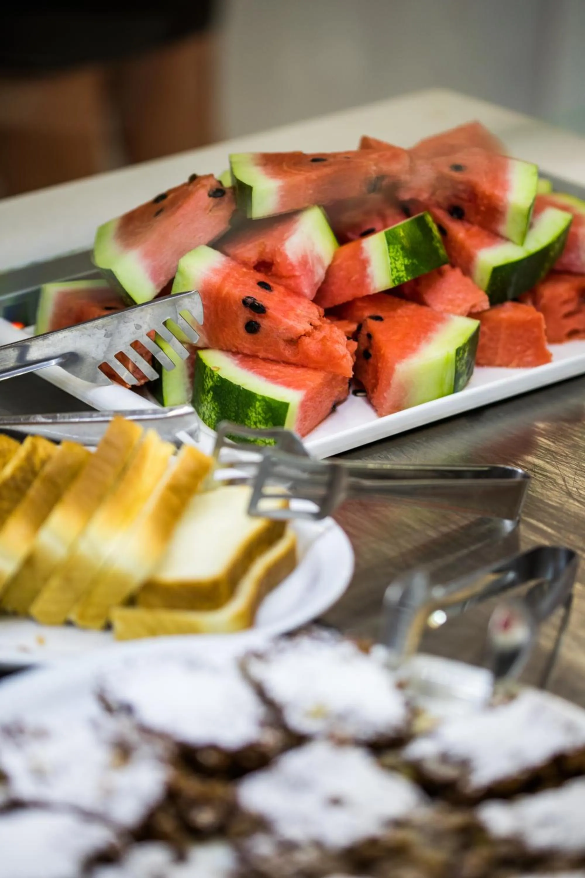 Buffet breakfast in Silver Bay Hotel Kontokali Corfu