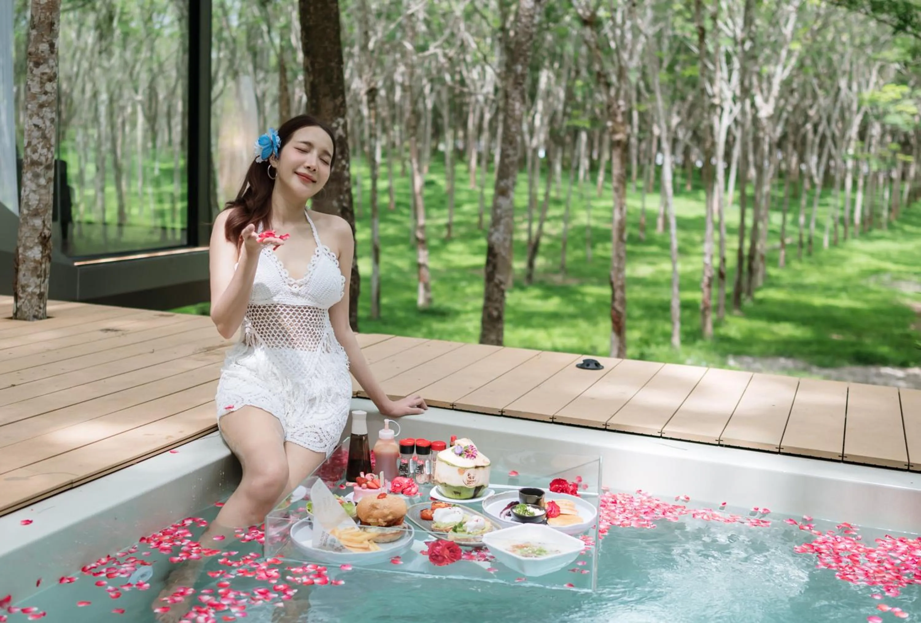 Garden view in Timber Society Boutique Hideaway