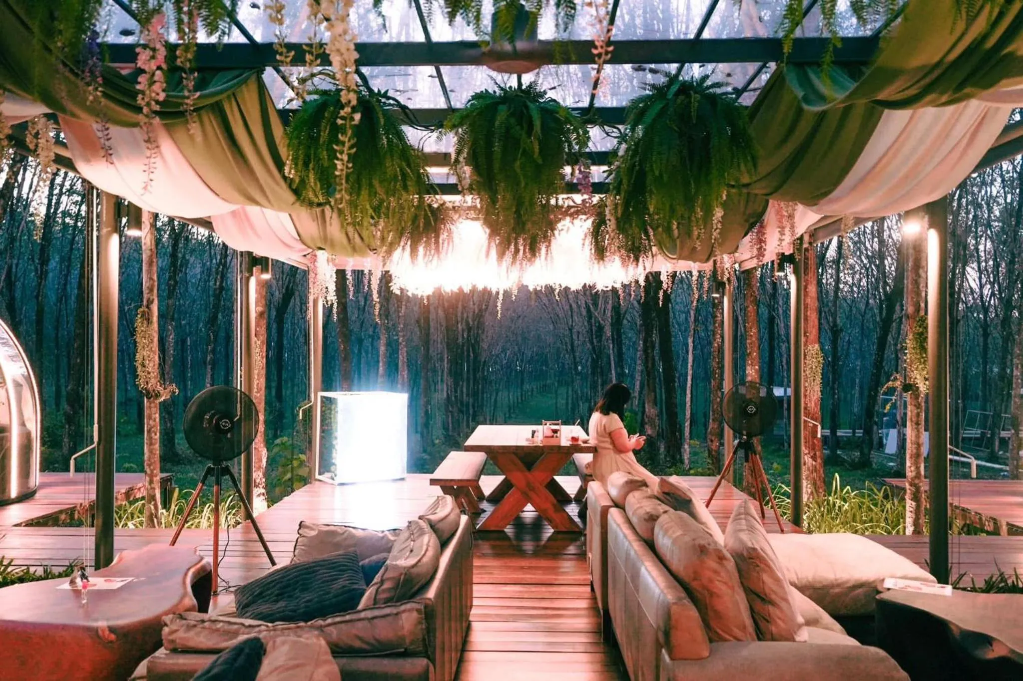 Seating area in Timber Society Boutique Hideaway