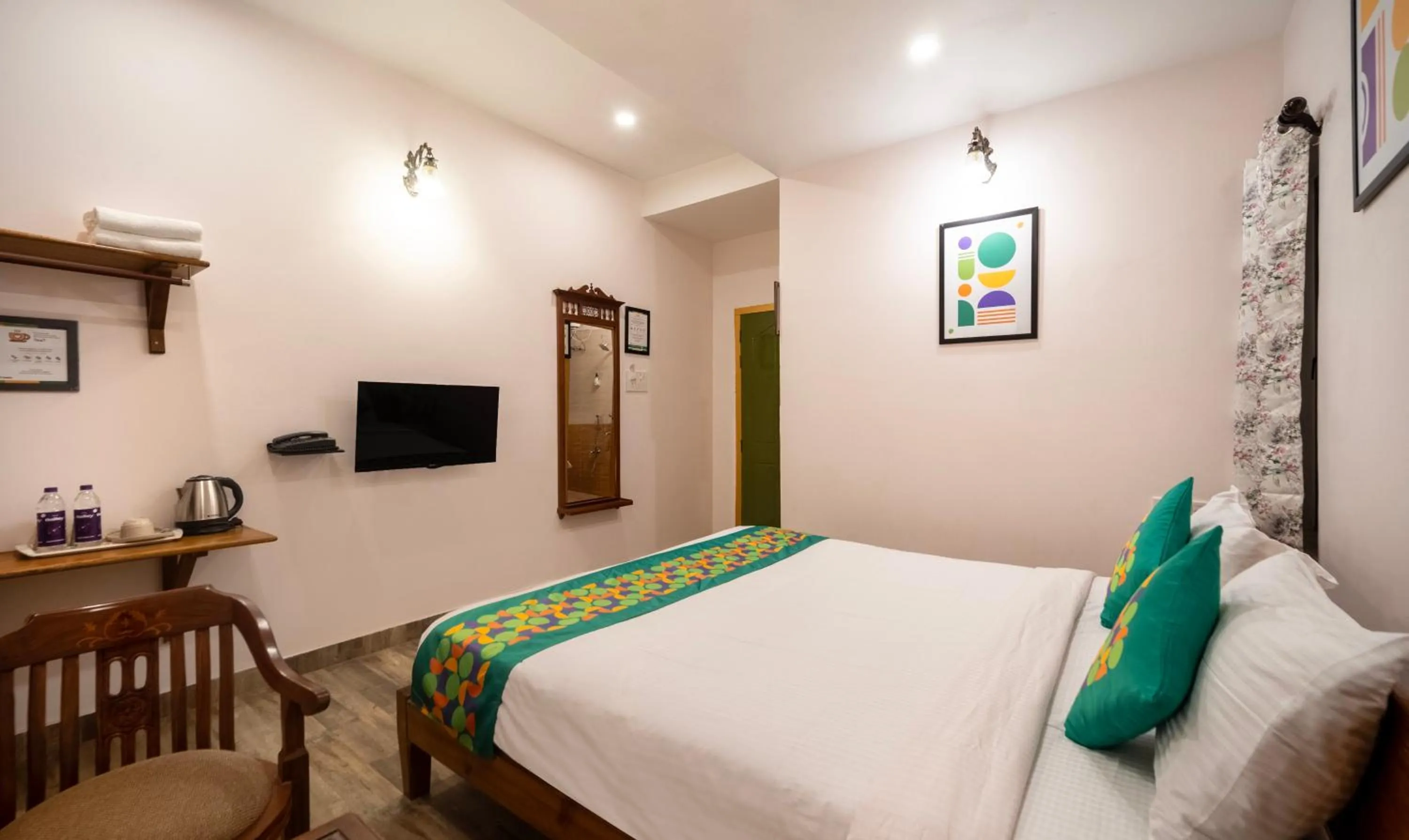 Bedroom, Bed in Treebo Kashvijoy, 7 Km From Kamakhya Temple