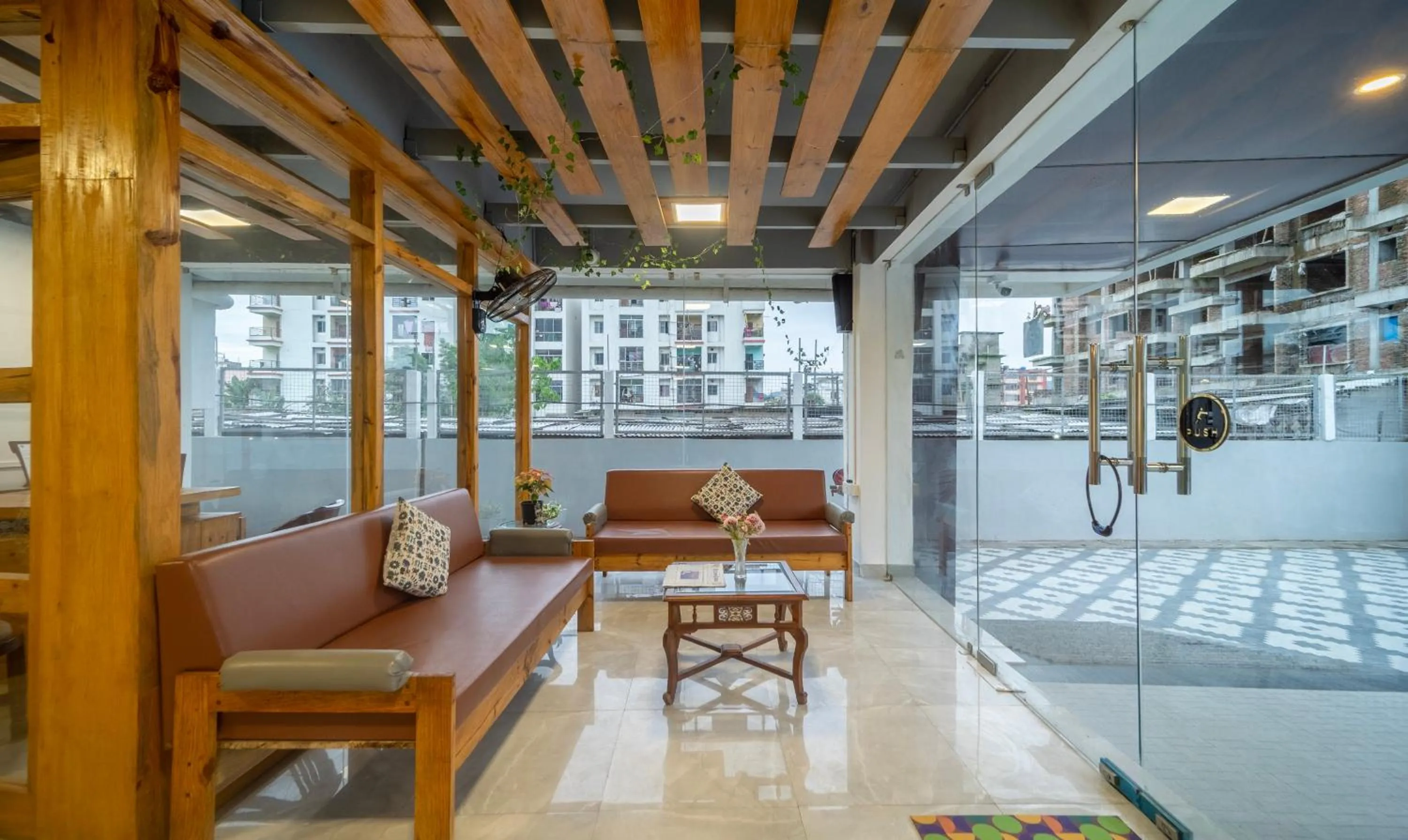 Seating area in Treebo Kashvijoy, 7 Km From Kamakhya Temple