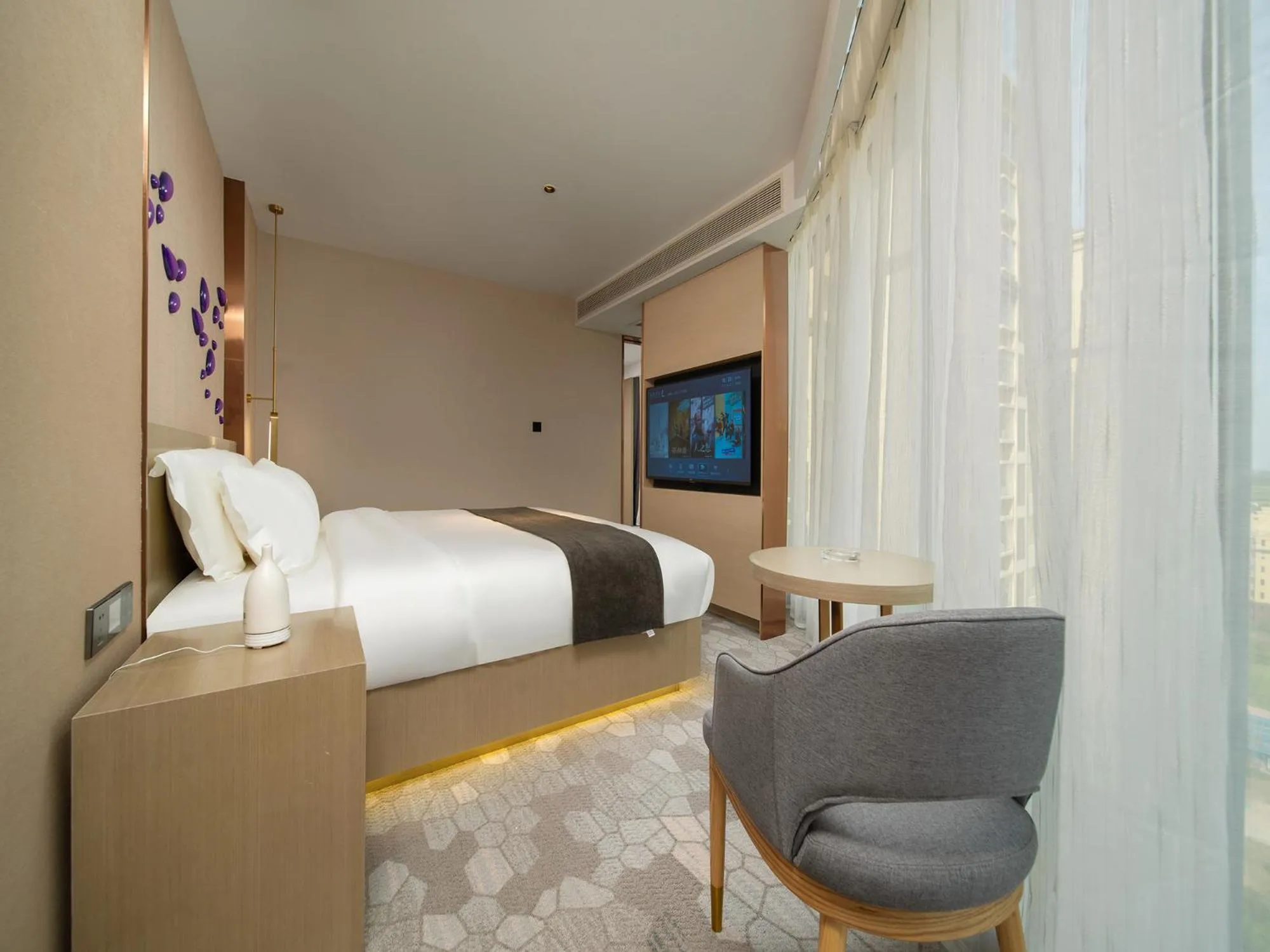 Bed in Lavande Hotel Credit Building of Gaocheng District, Shijiazhuang City