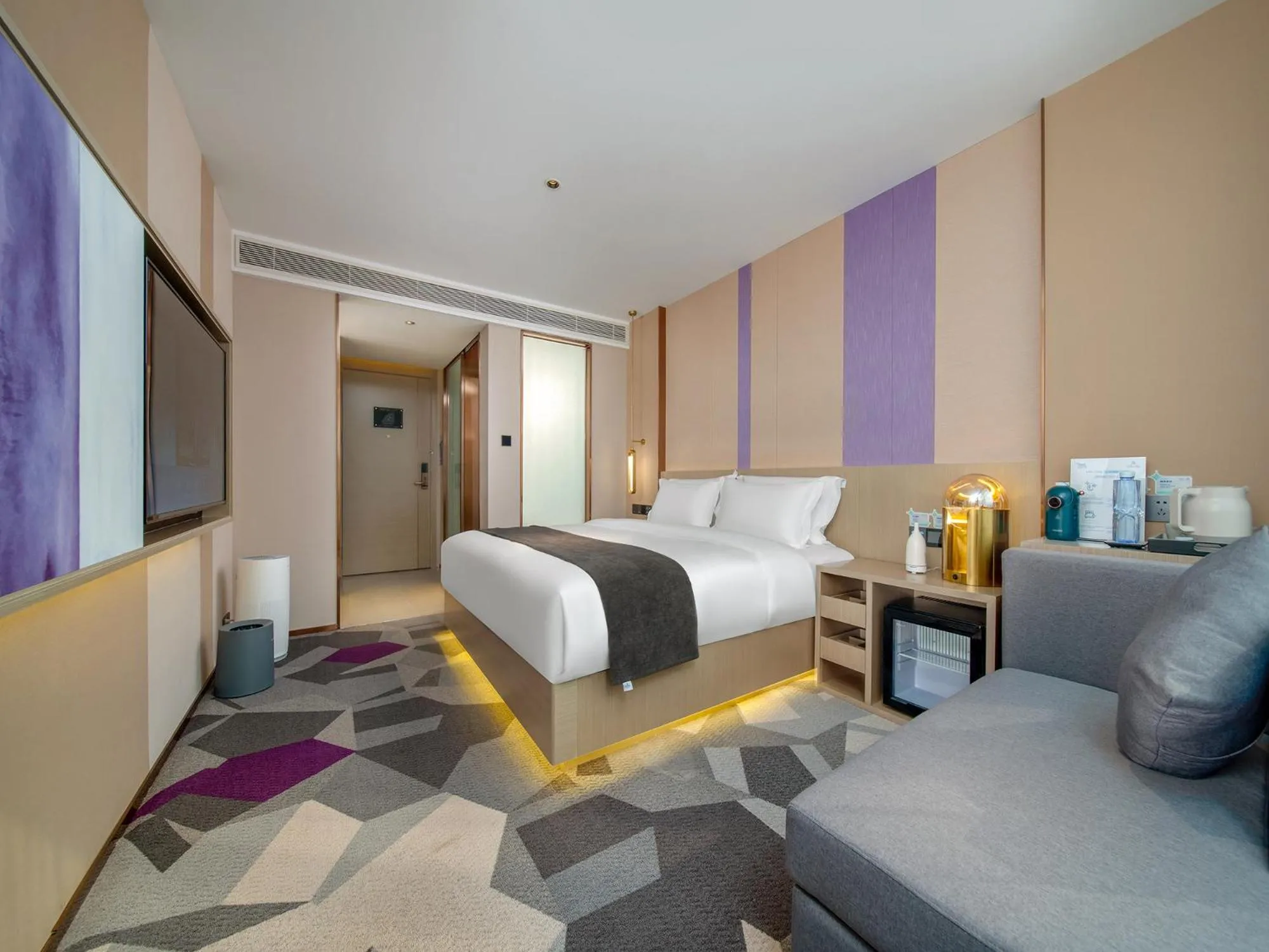 Bed in Lavande Hotel Credit Building of Gaocheng District, Shijiazhuang City