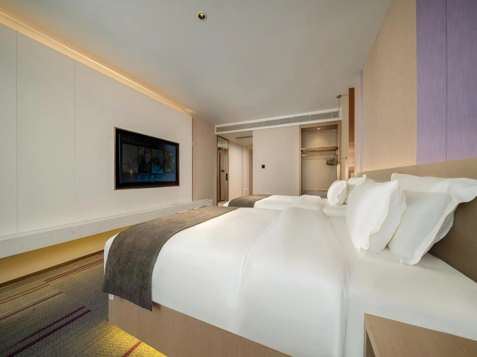 Bed in Lavande Hotel Credit Building of Gaocheng District, Shijiazhuang City