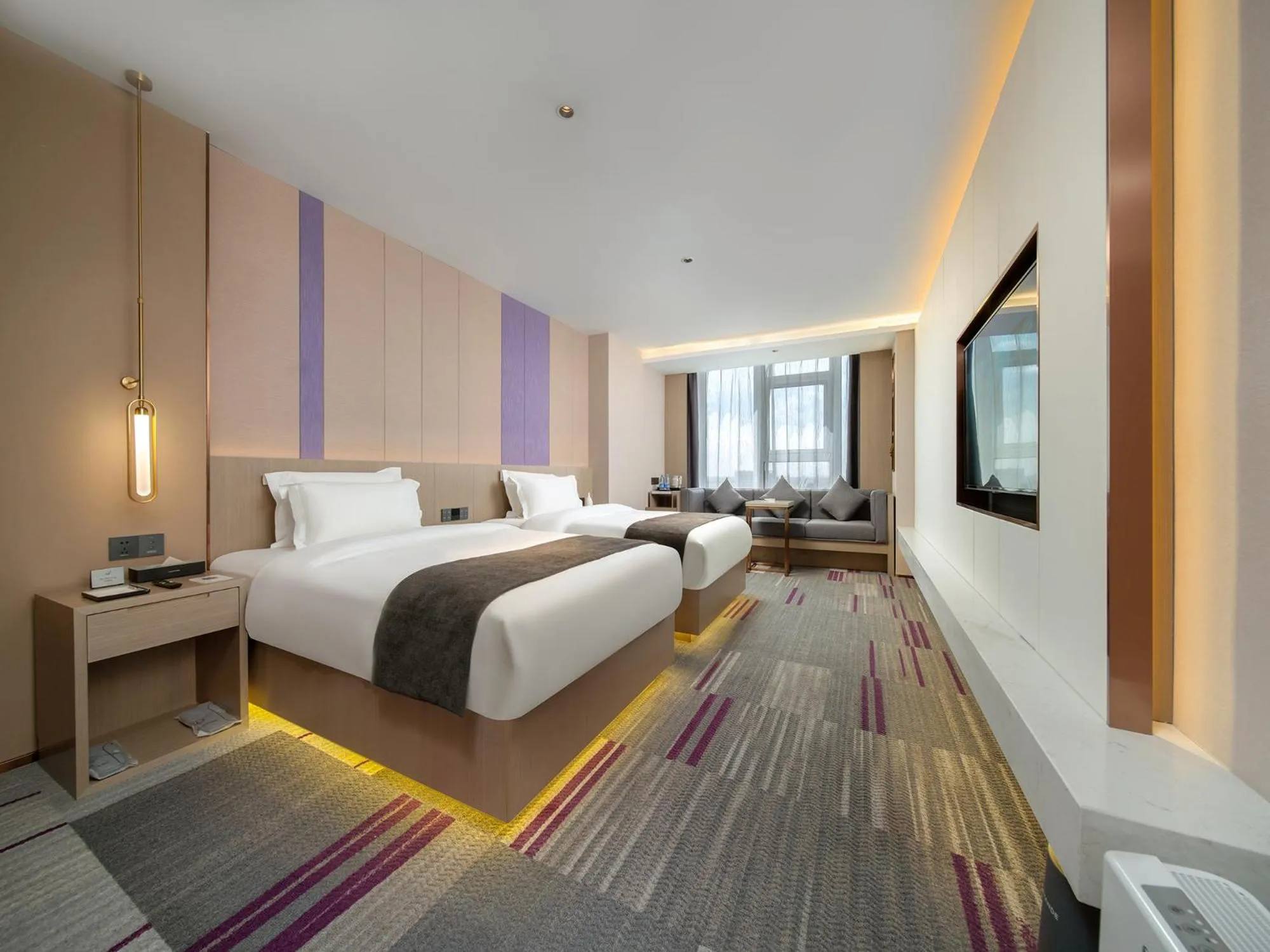 Bed in Lavande Hotel Credit Building of Gaocheng District, Shijiazhuang City