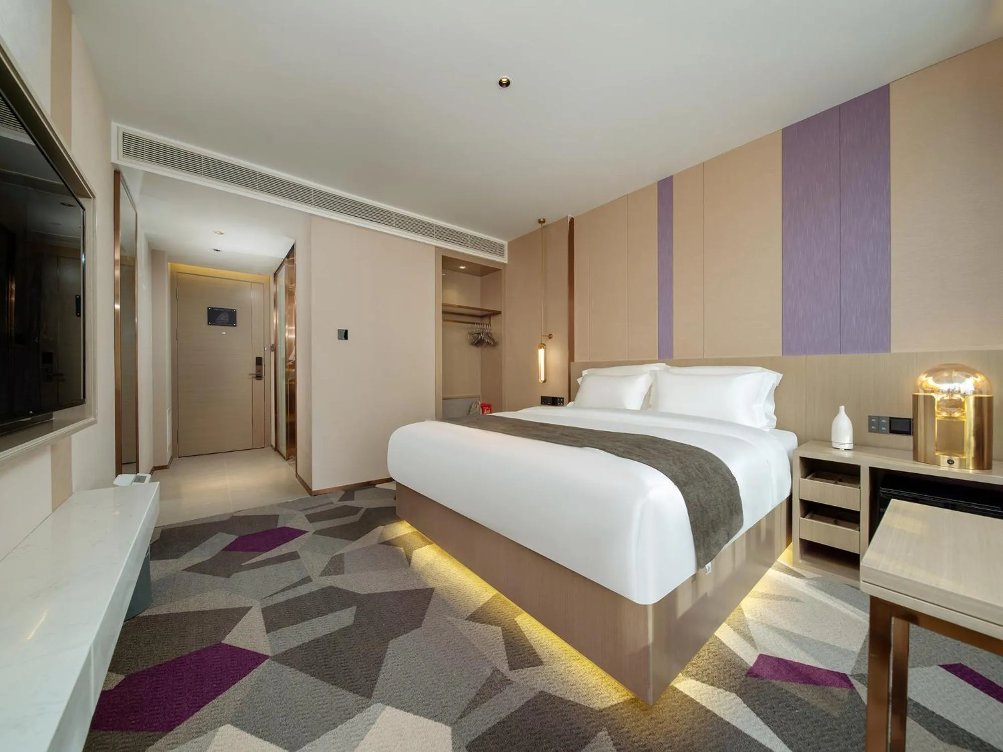 Bed in Lavande Hotel Credit Building of Gaocheng District, Shijiazhuang City