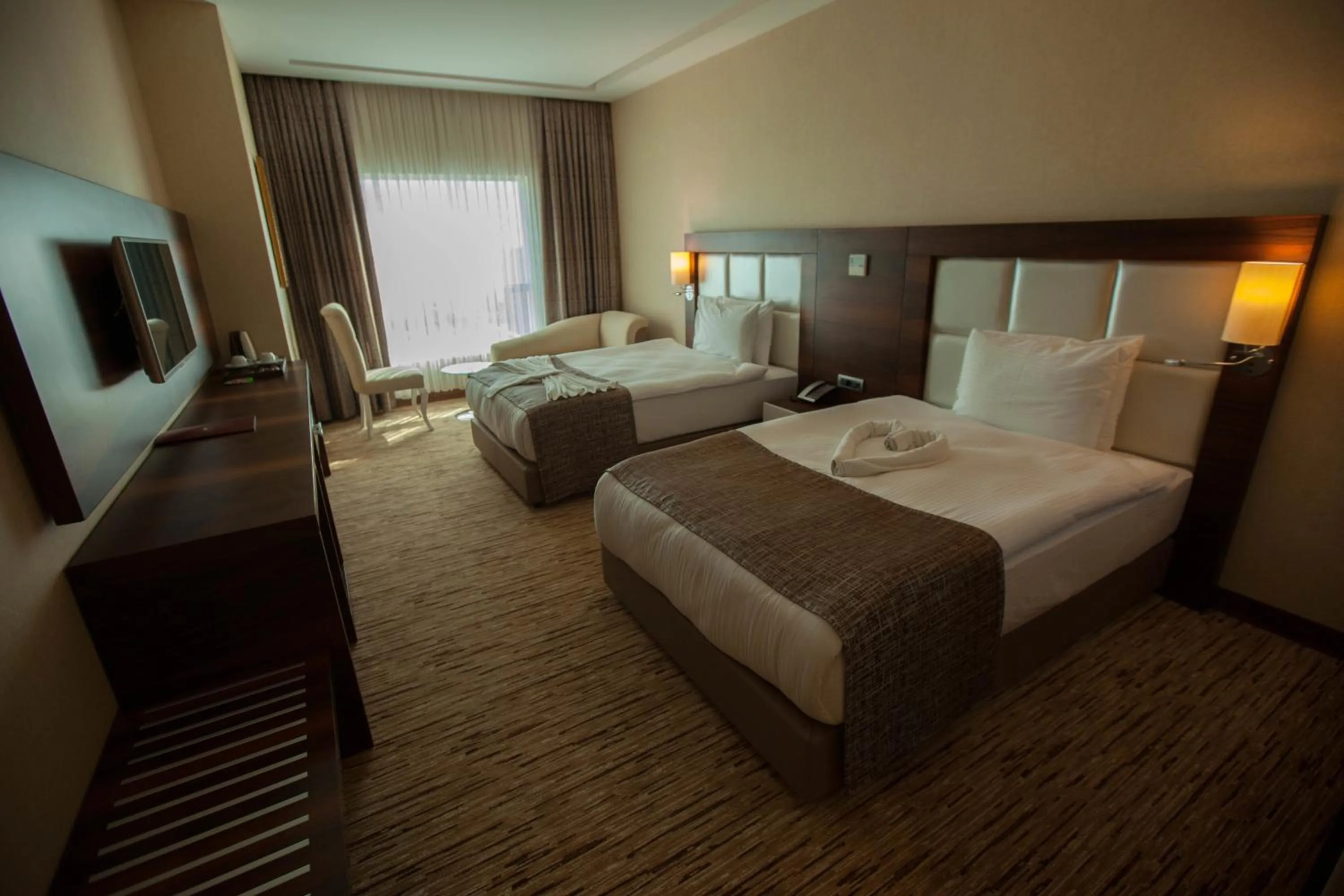 Decorative detail, Bed in Mitannia Regency Hotel