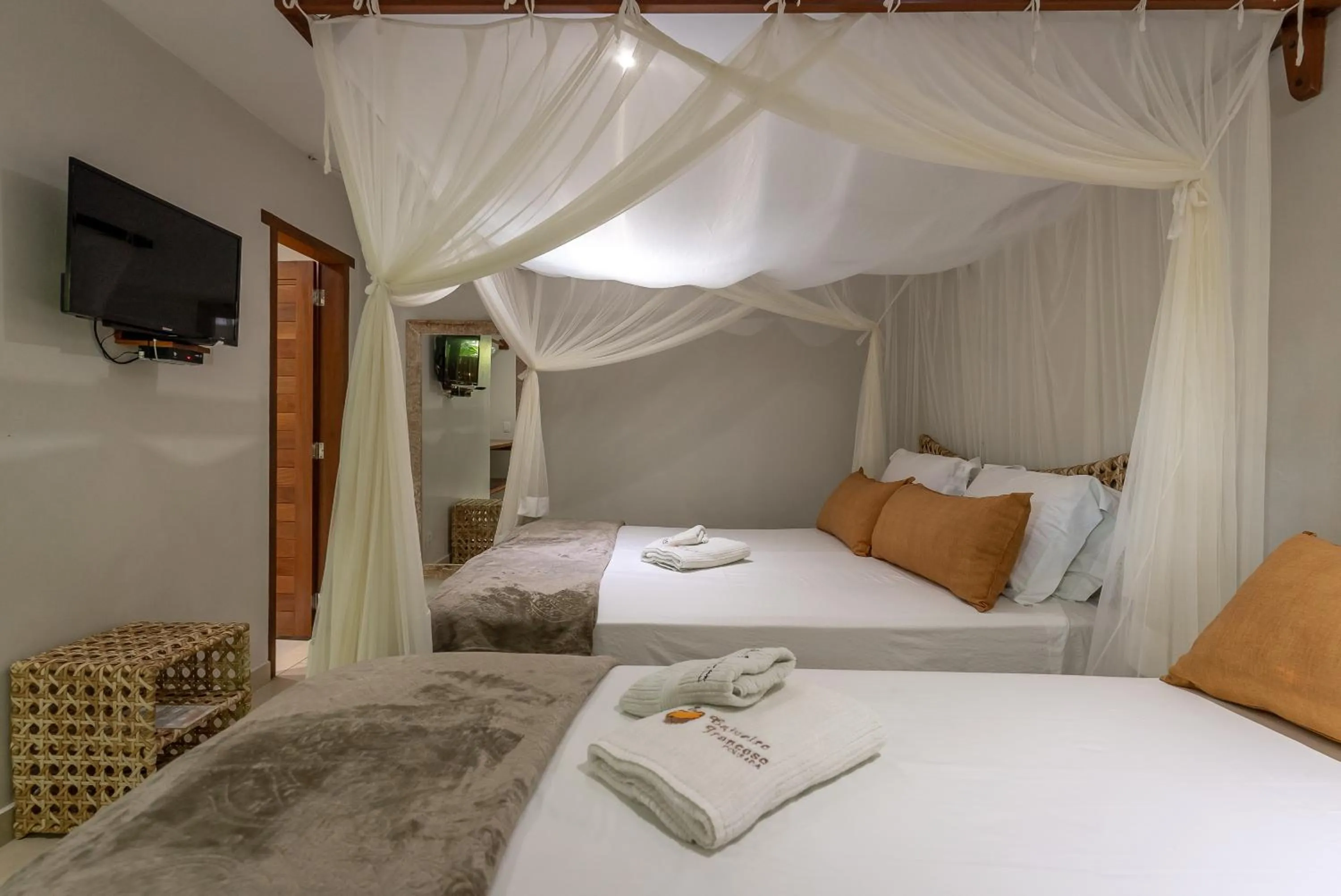 Bed in Pousada Cajueiro Trancoso