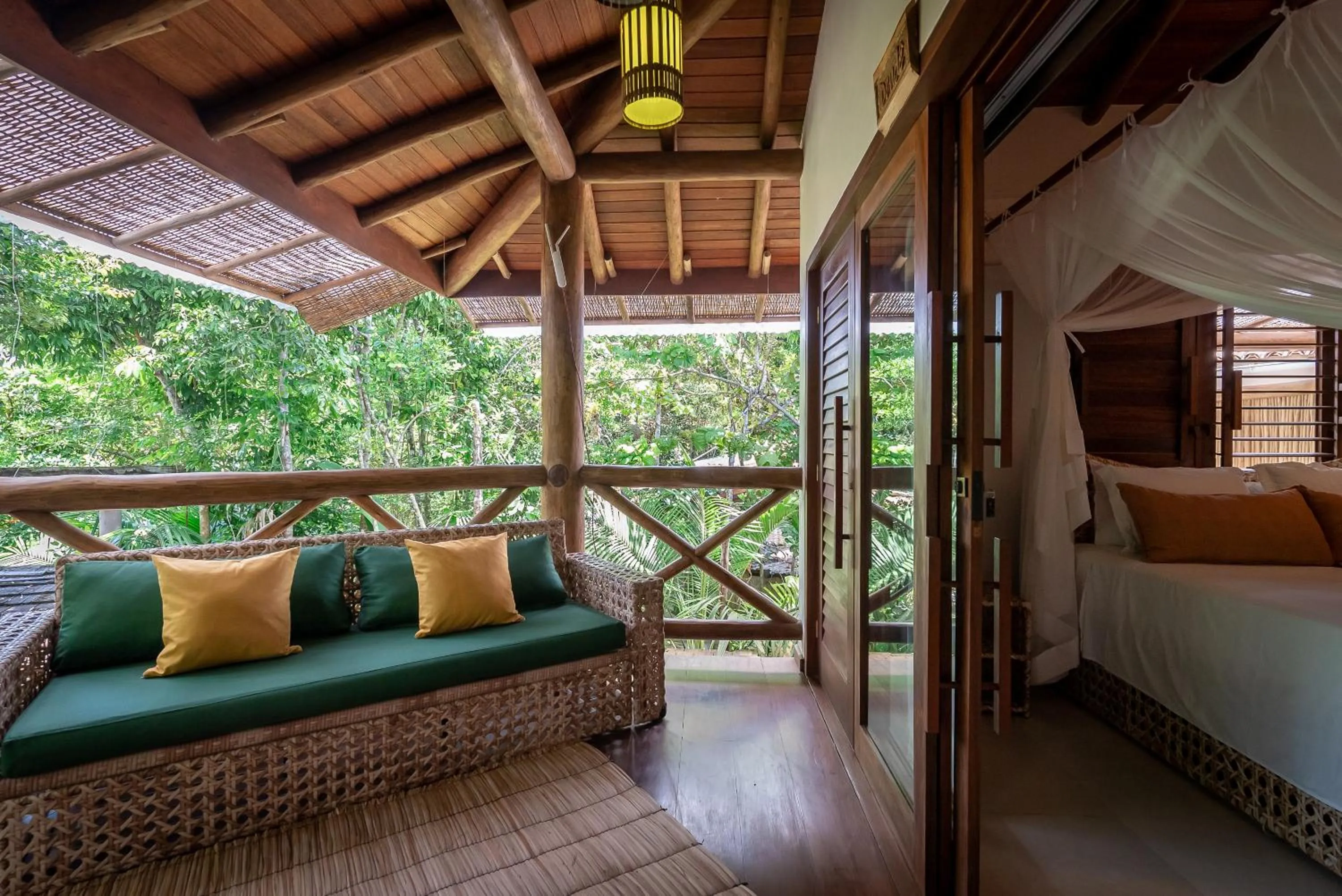 Natural landscape, Bed in Pousada Cajueiro Trancoso