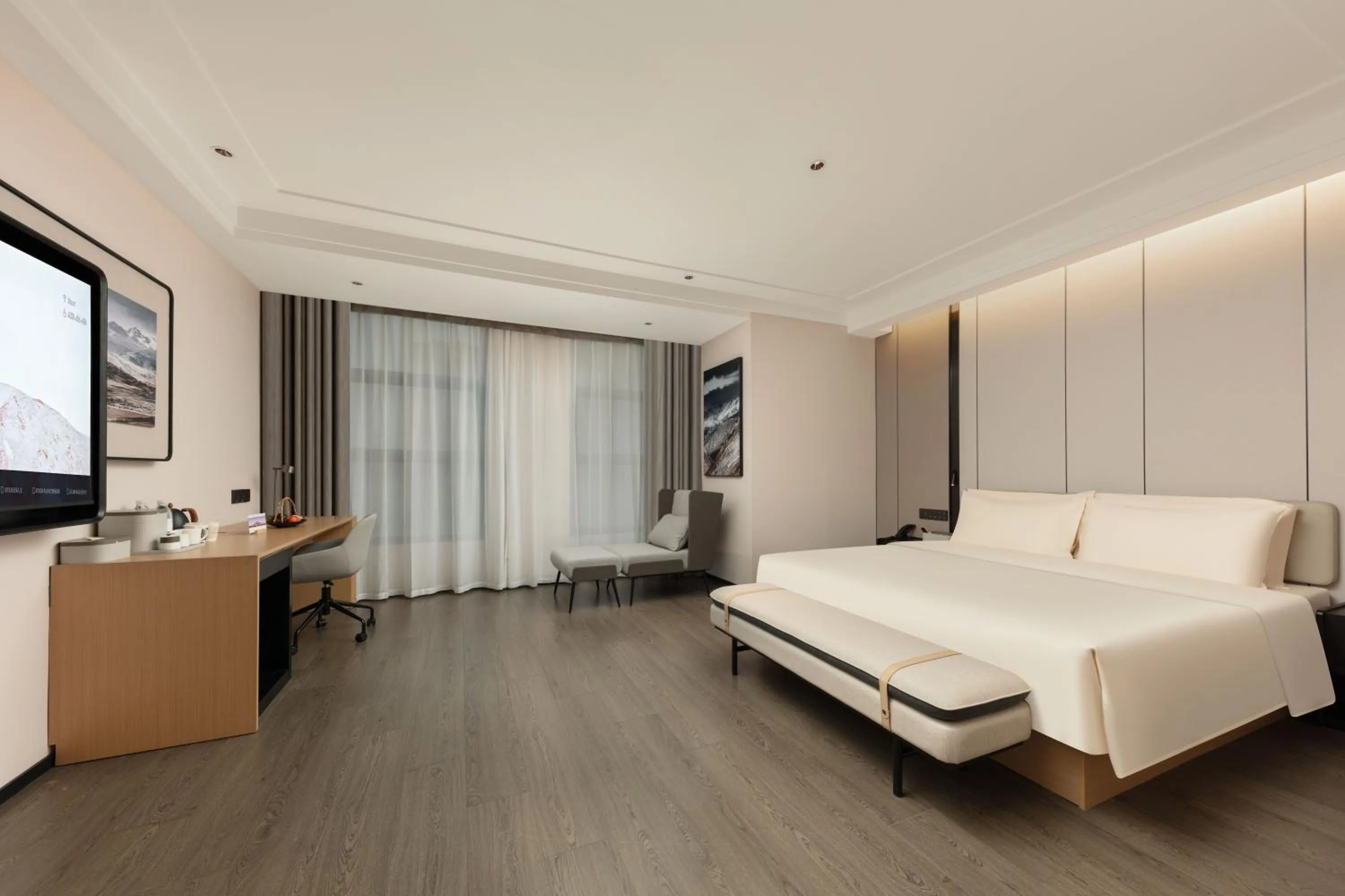 Bed in Atour Hotel Hangzhou Binjiang Binwen Road