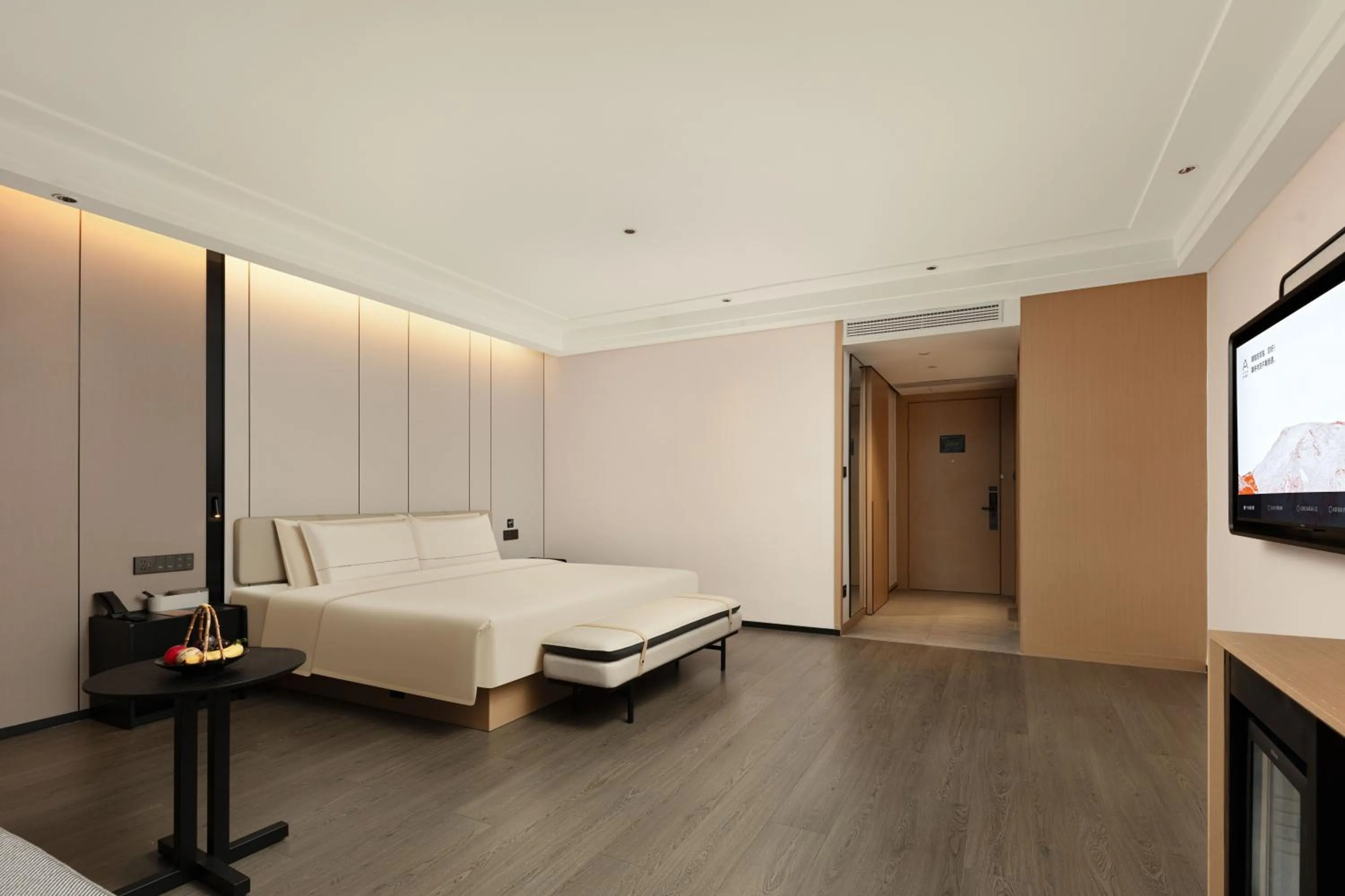 Bed in Atour Hotel Hangzhou Binjiang Binwen Road