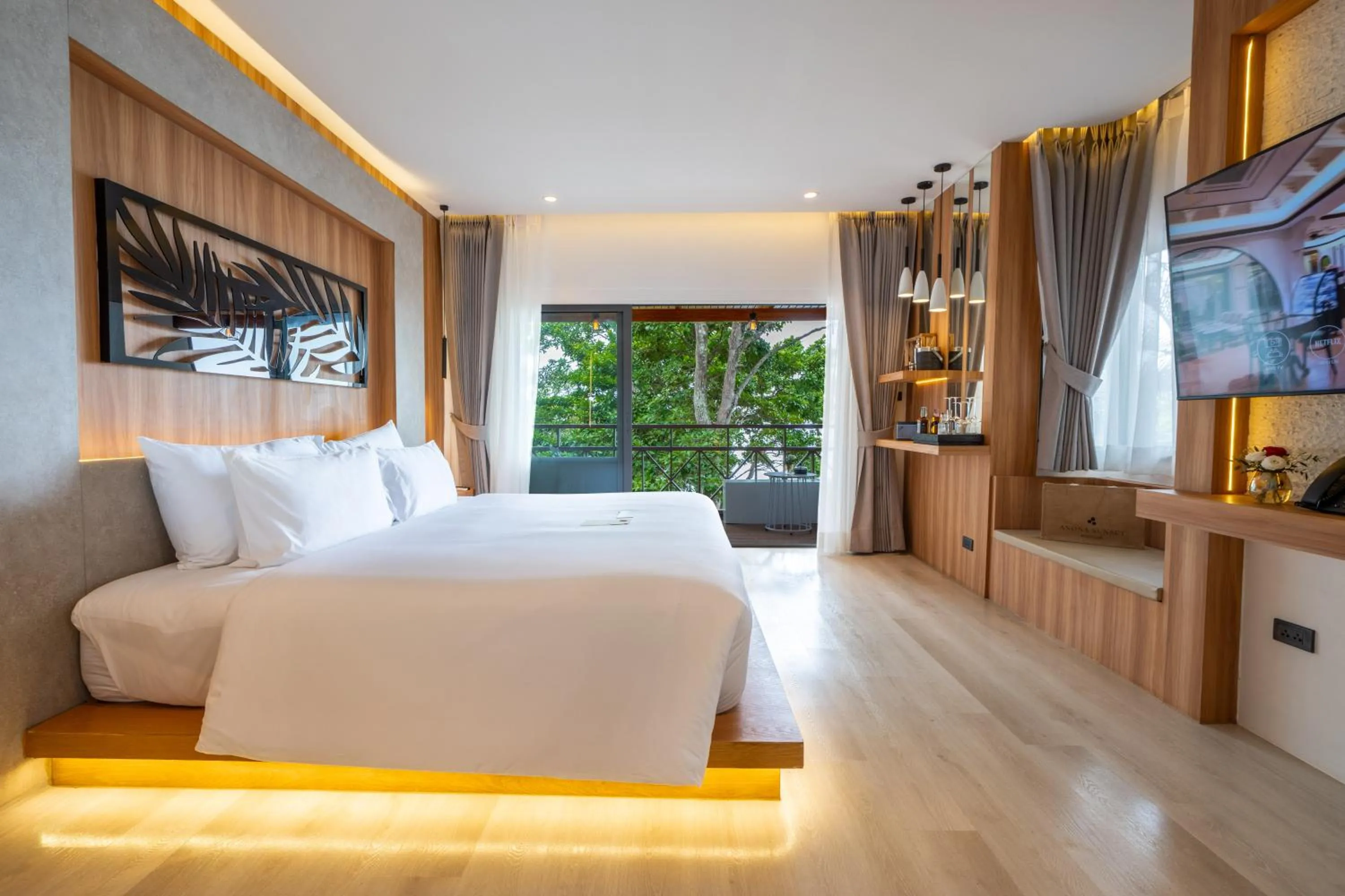 Bed in ANONA SUNSET Boutique