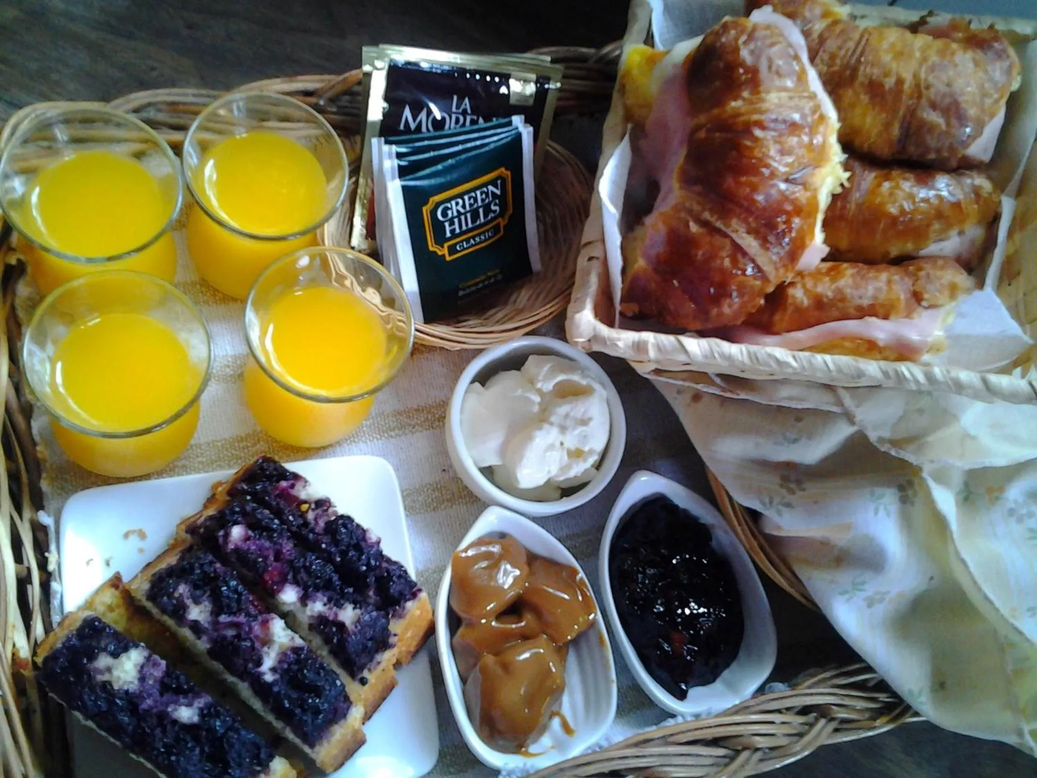 Breakfast in Cabañas Las Moras