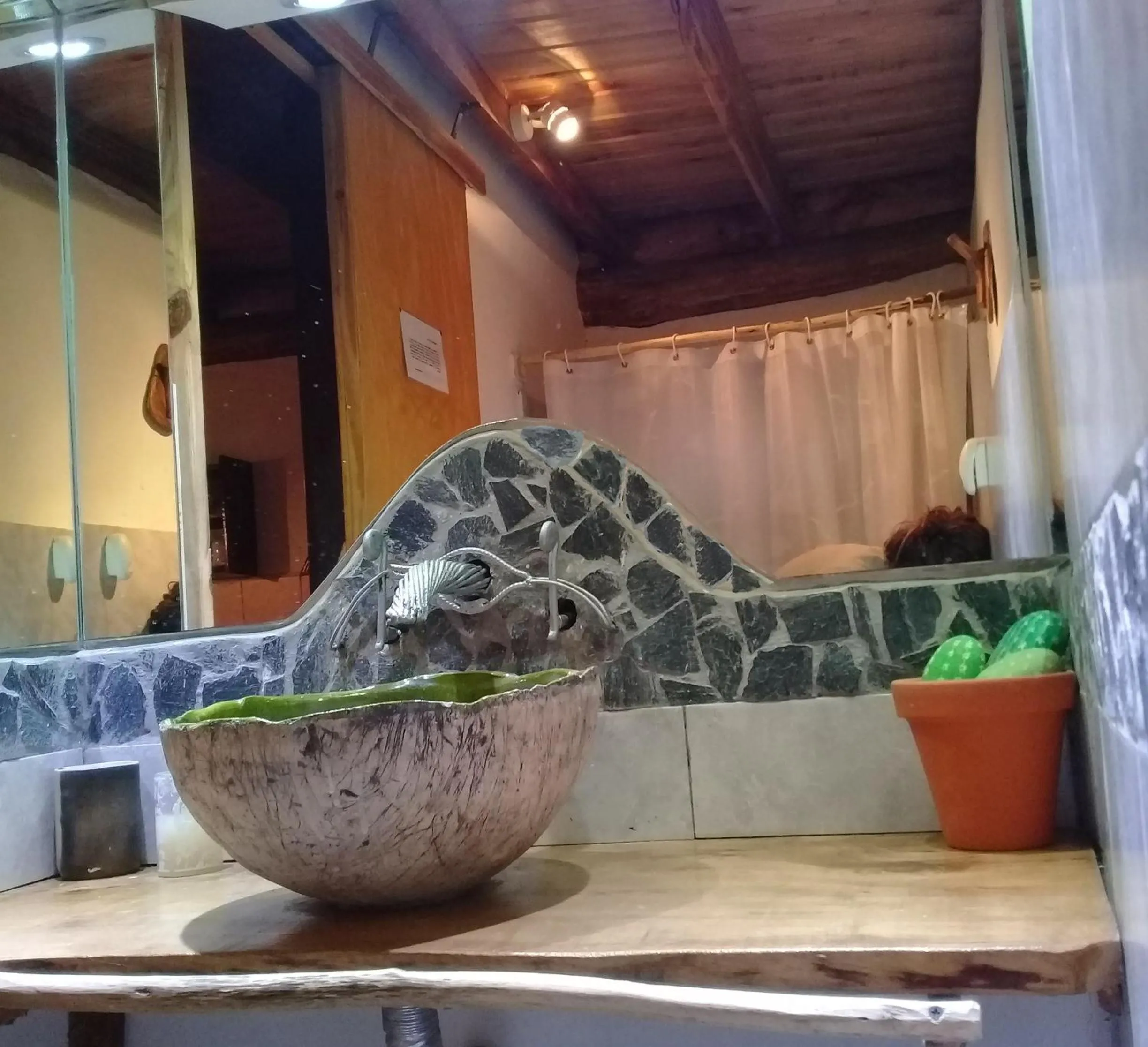 Decorative detail in Cabañas Las Moras