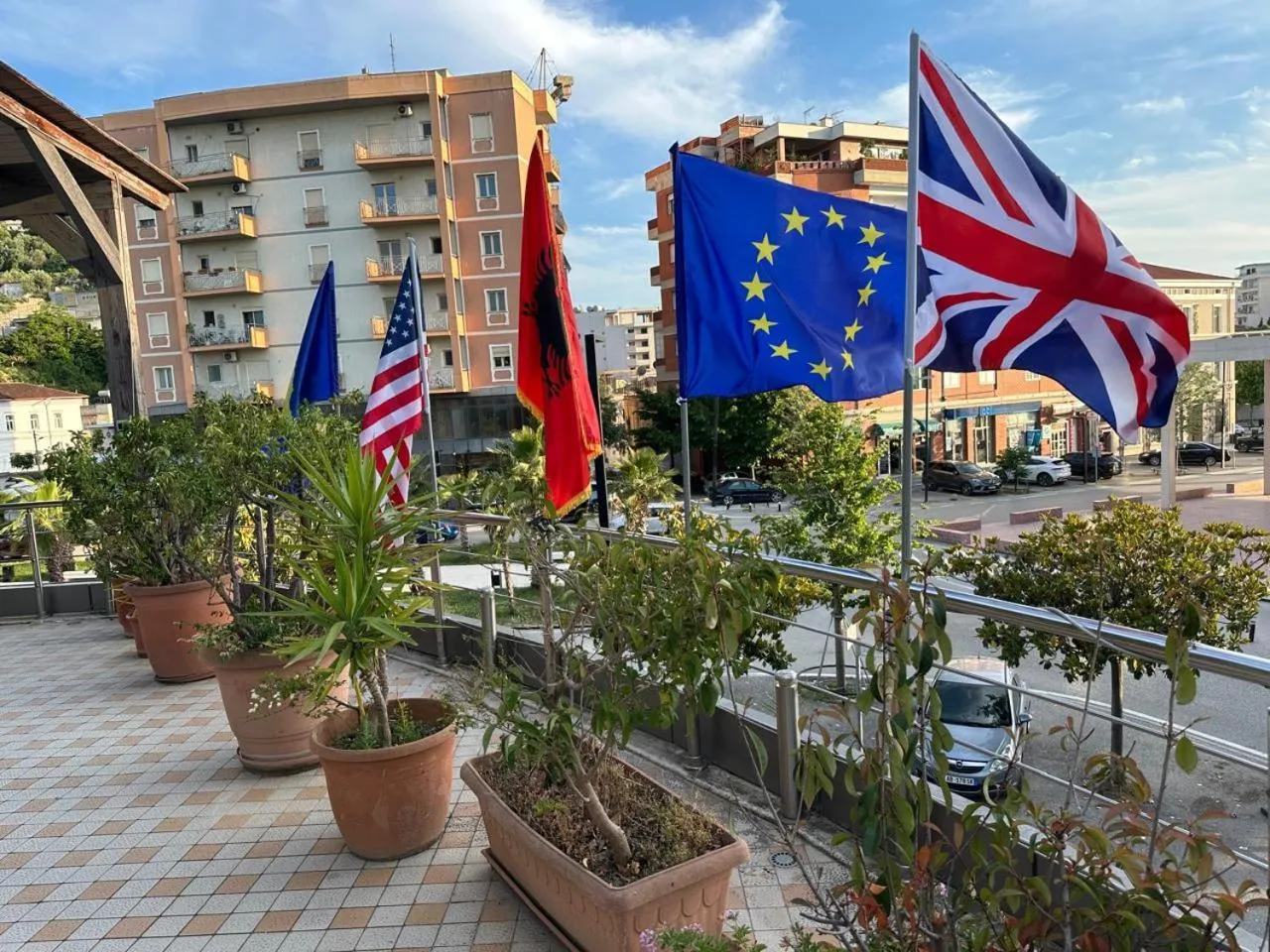 Patio in Hotel Vlora