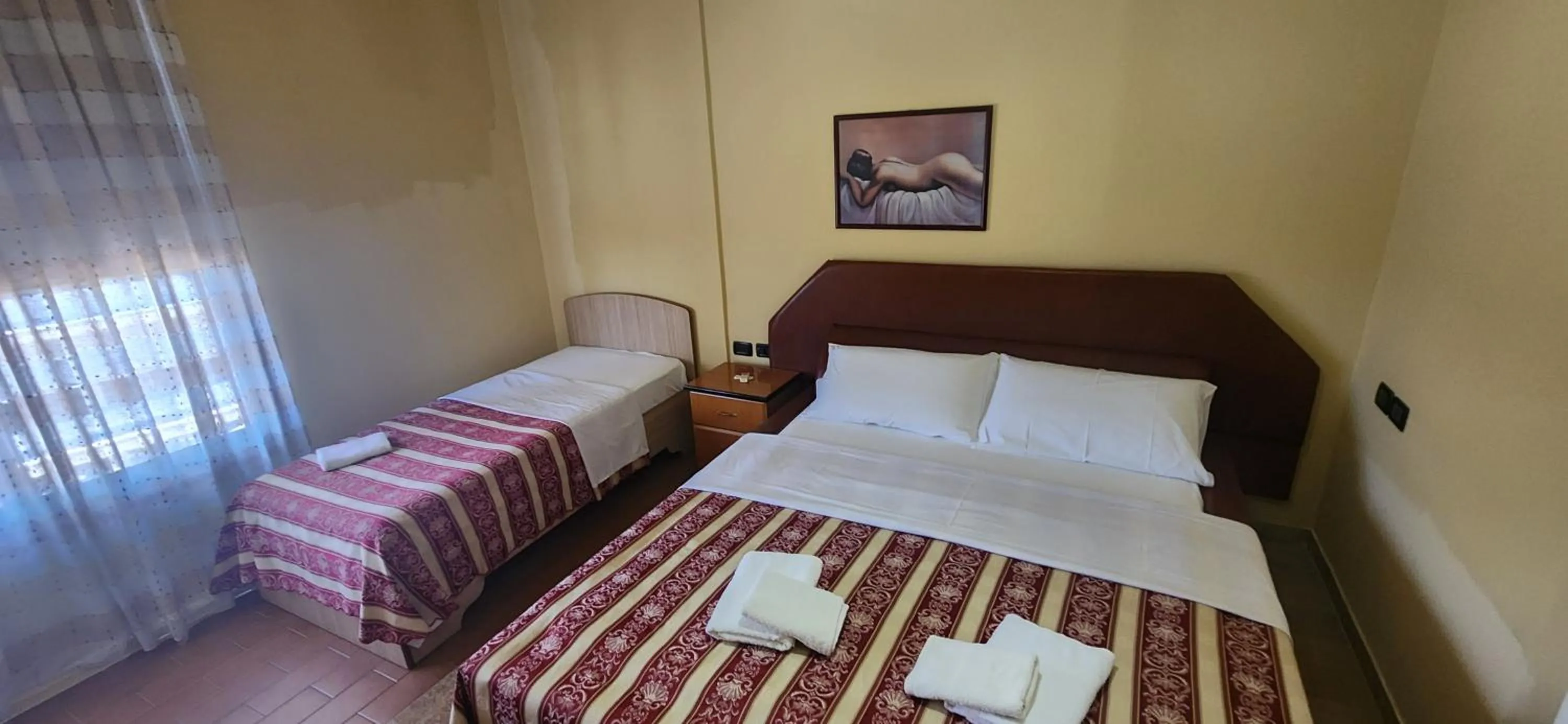 Bedroom, Bed in Hotel Vlora