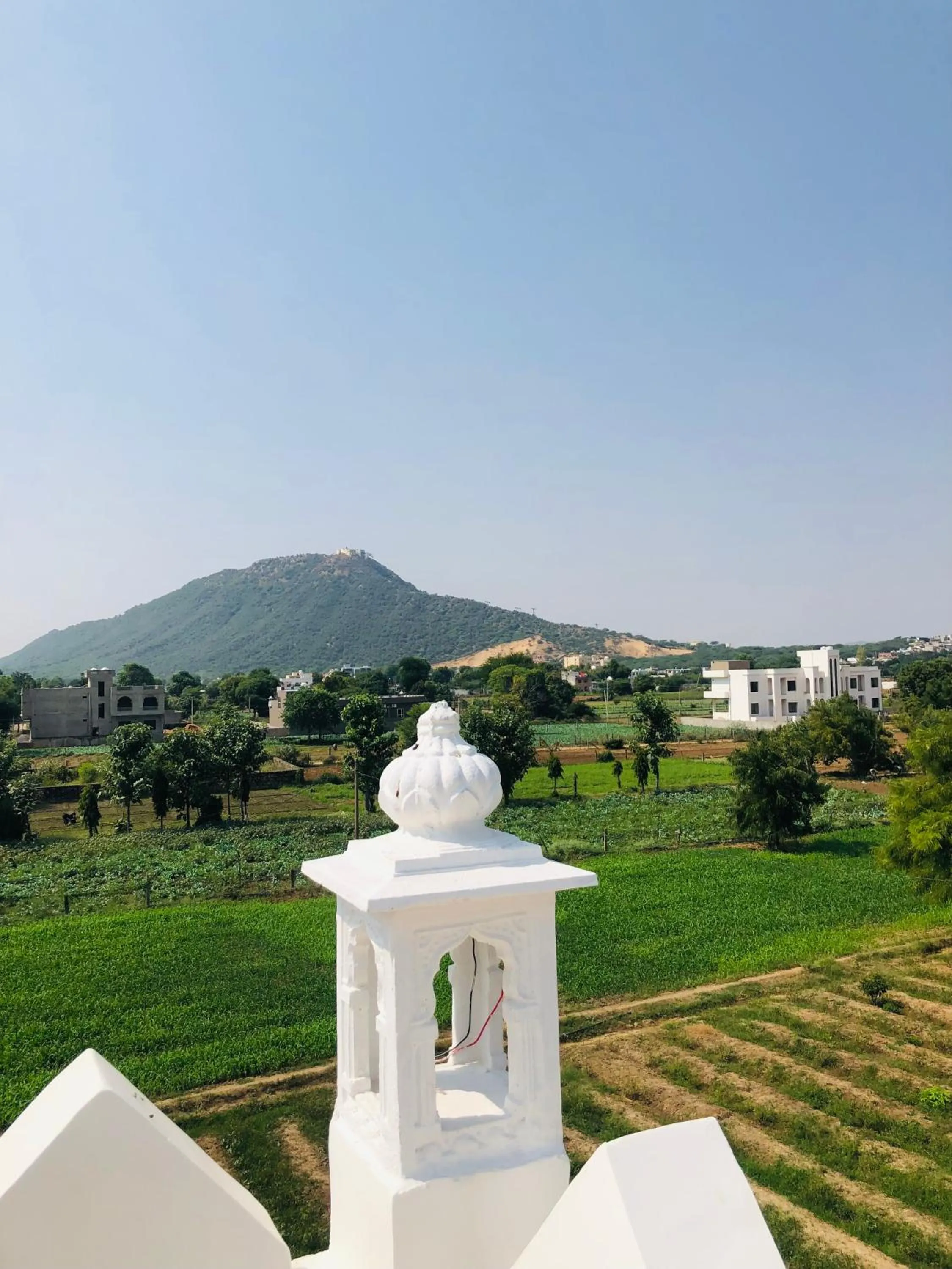Mountain view in Kesariya Bagh Resort Pushkar