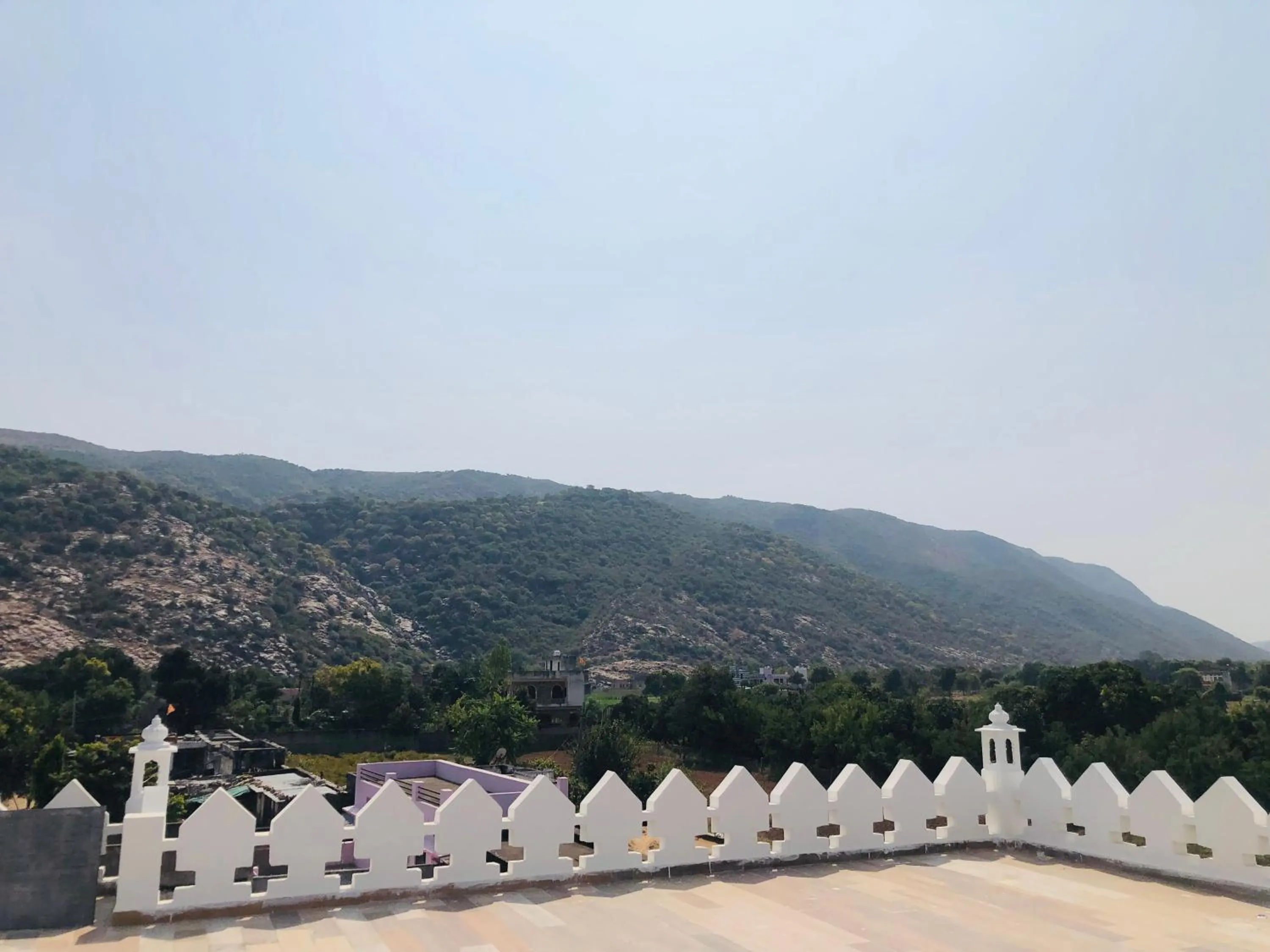 Mountain view in Kesariya Bagh Resort Pushkar