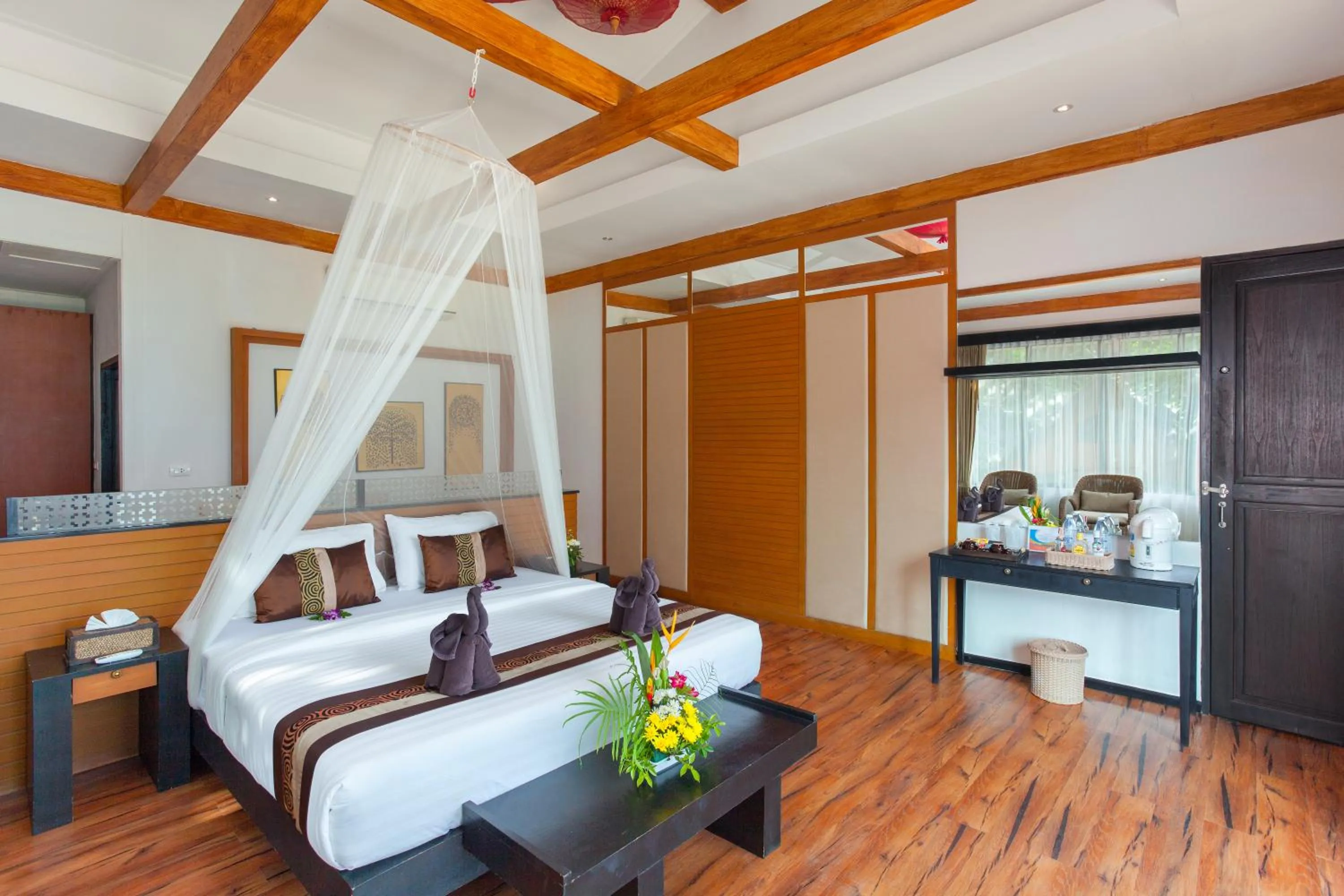 Bedroom, Bed in Phi Phi Long Beach Resort & Villa