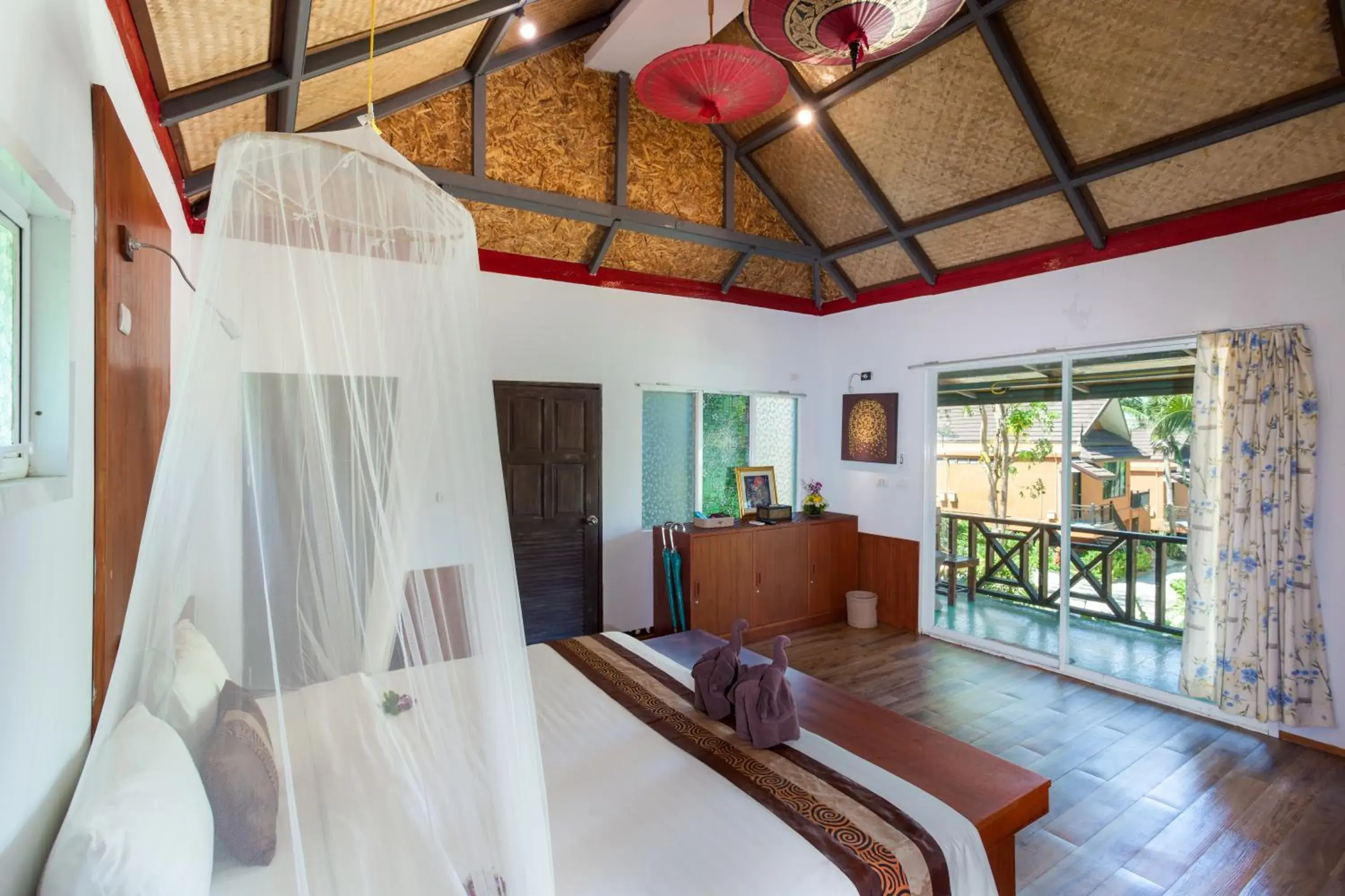 Bedroom, Bed in Phi Phi Long Beach Resort & Villa Bedroom, Bed in Phi Phi Long Beach Resort & Villa