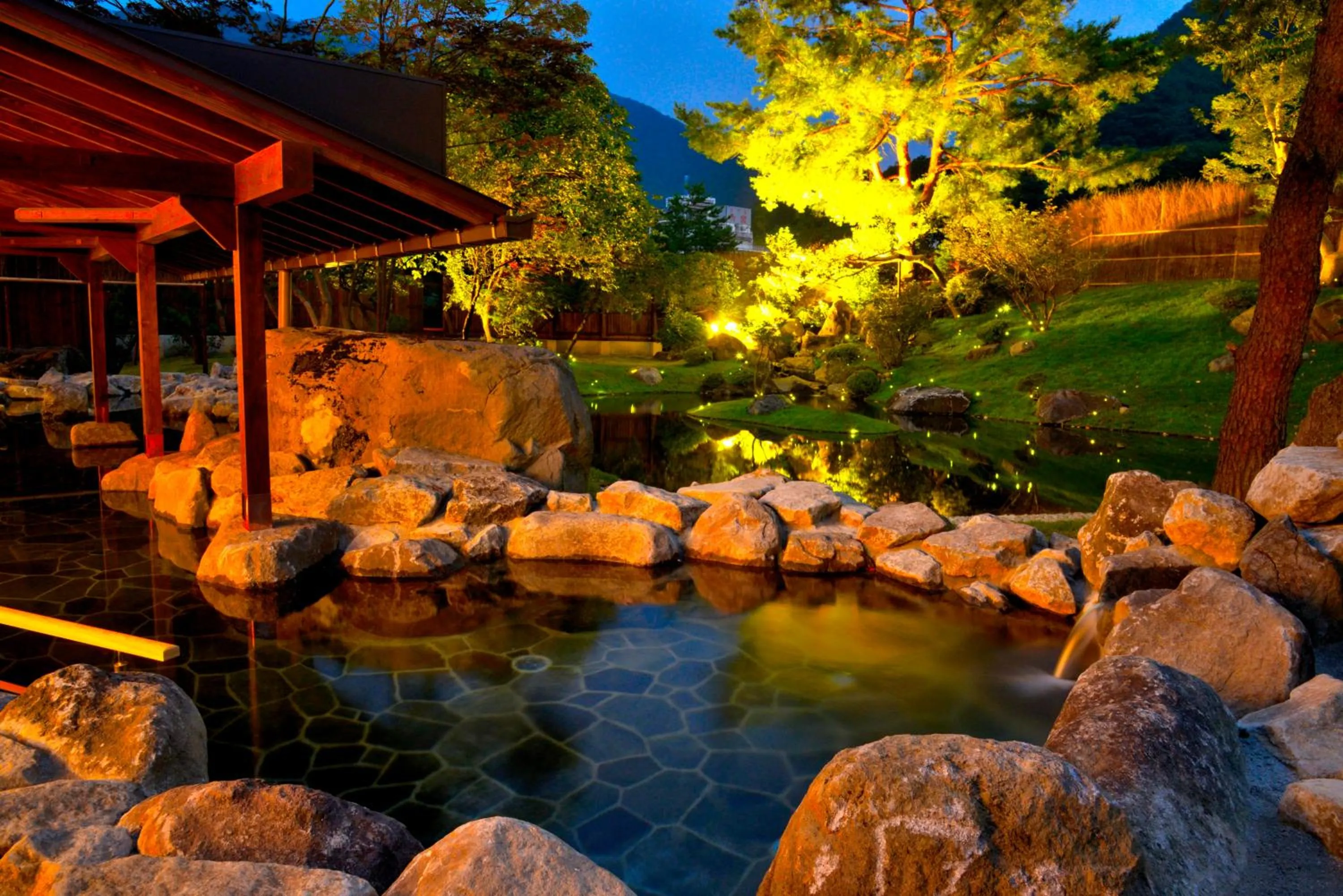 Hot Spring Bath in Matsunoi