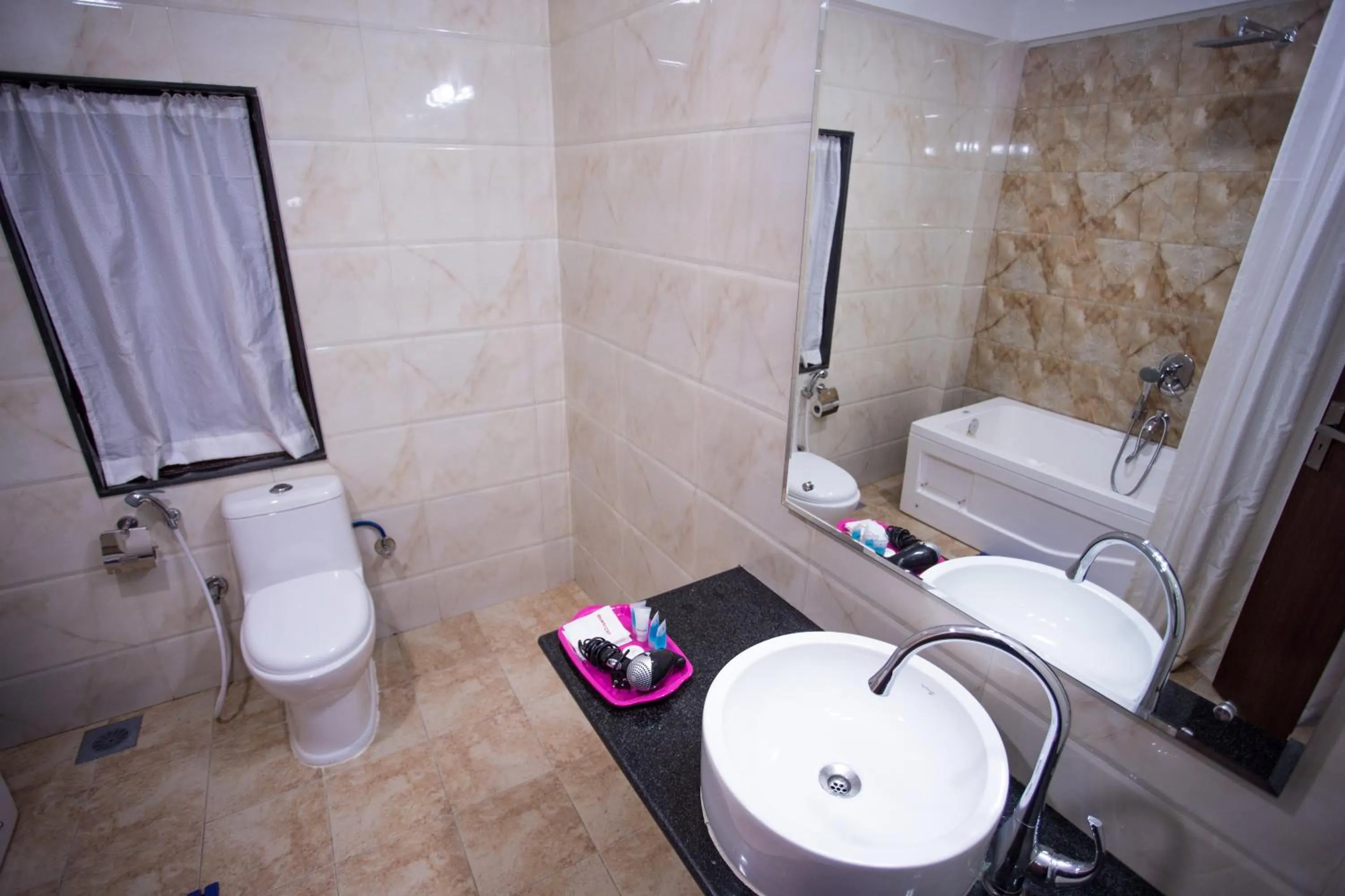 Toilet in Aryatara Kathmandu Hotel