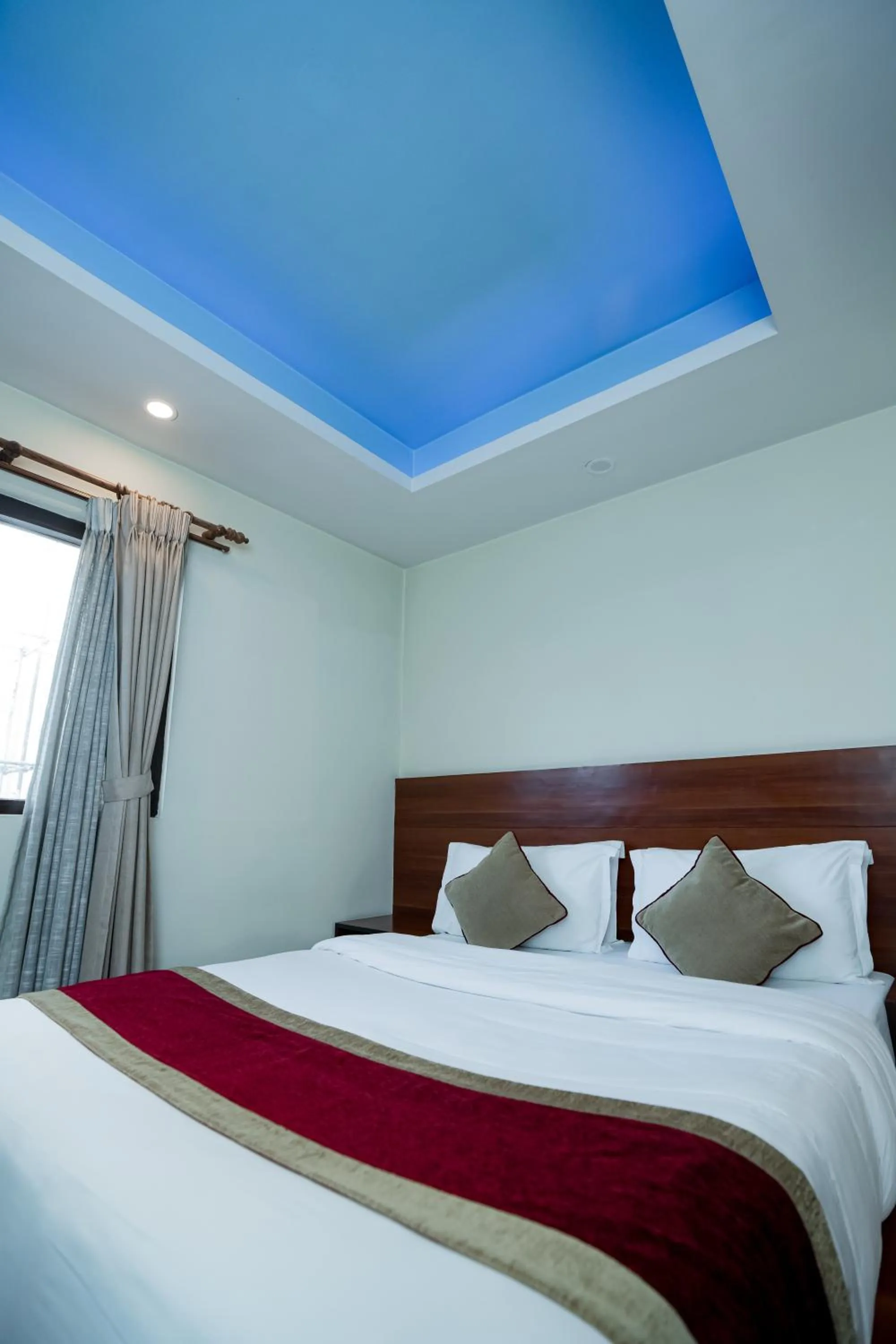 Photo of the whole room, Bed in Aryatara Kathmandu Hotel