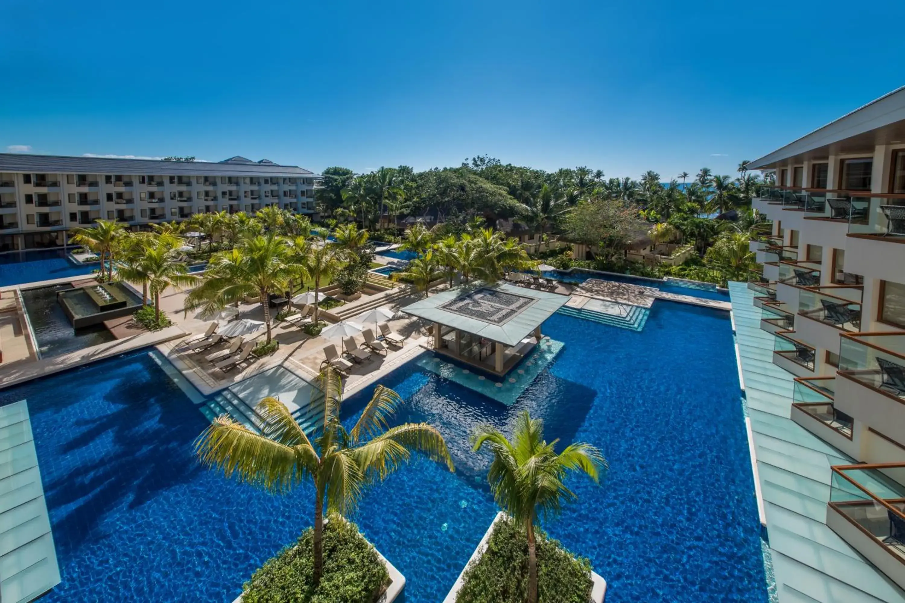 Pool view in Henann Resort Alona Beach Pool view in Henann Resort Alona Beach