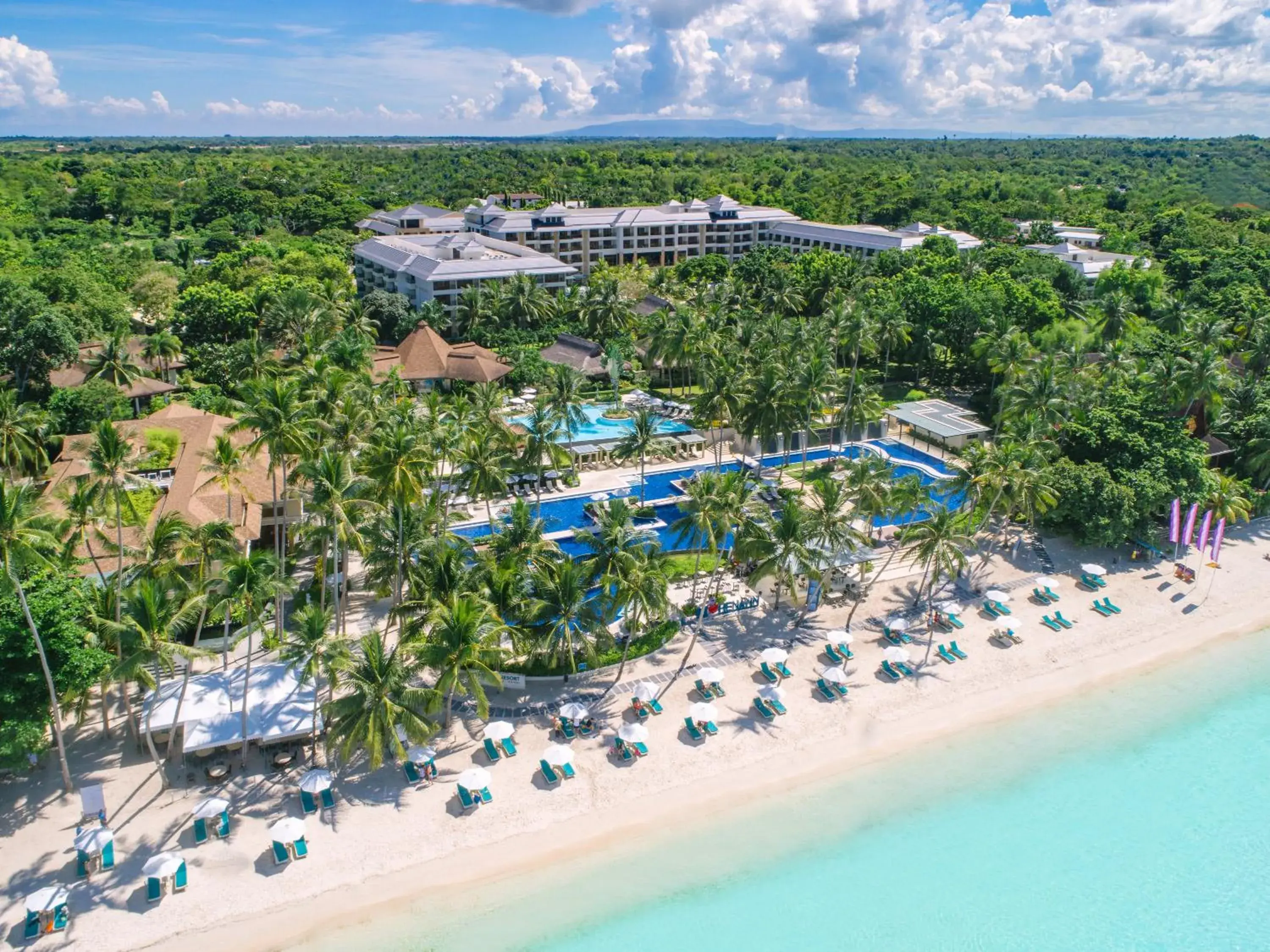 Bird's eye view in Henann Resort Alona Beach Bird's eye view in Henann Resort Alona Beach