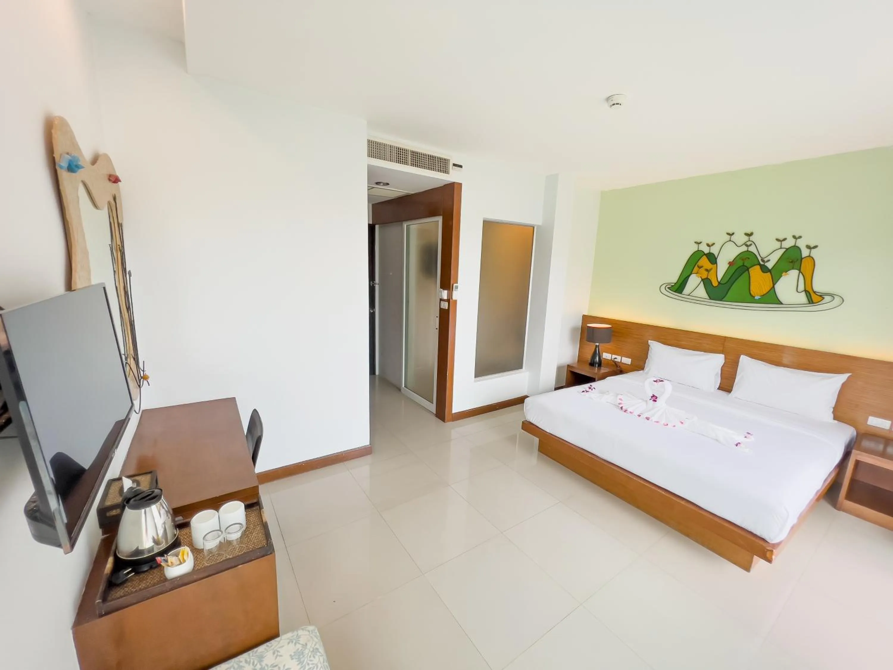 Bed in Melissa Kata Beach Resort