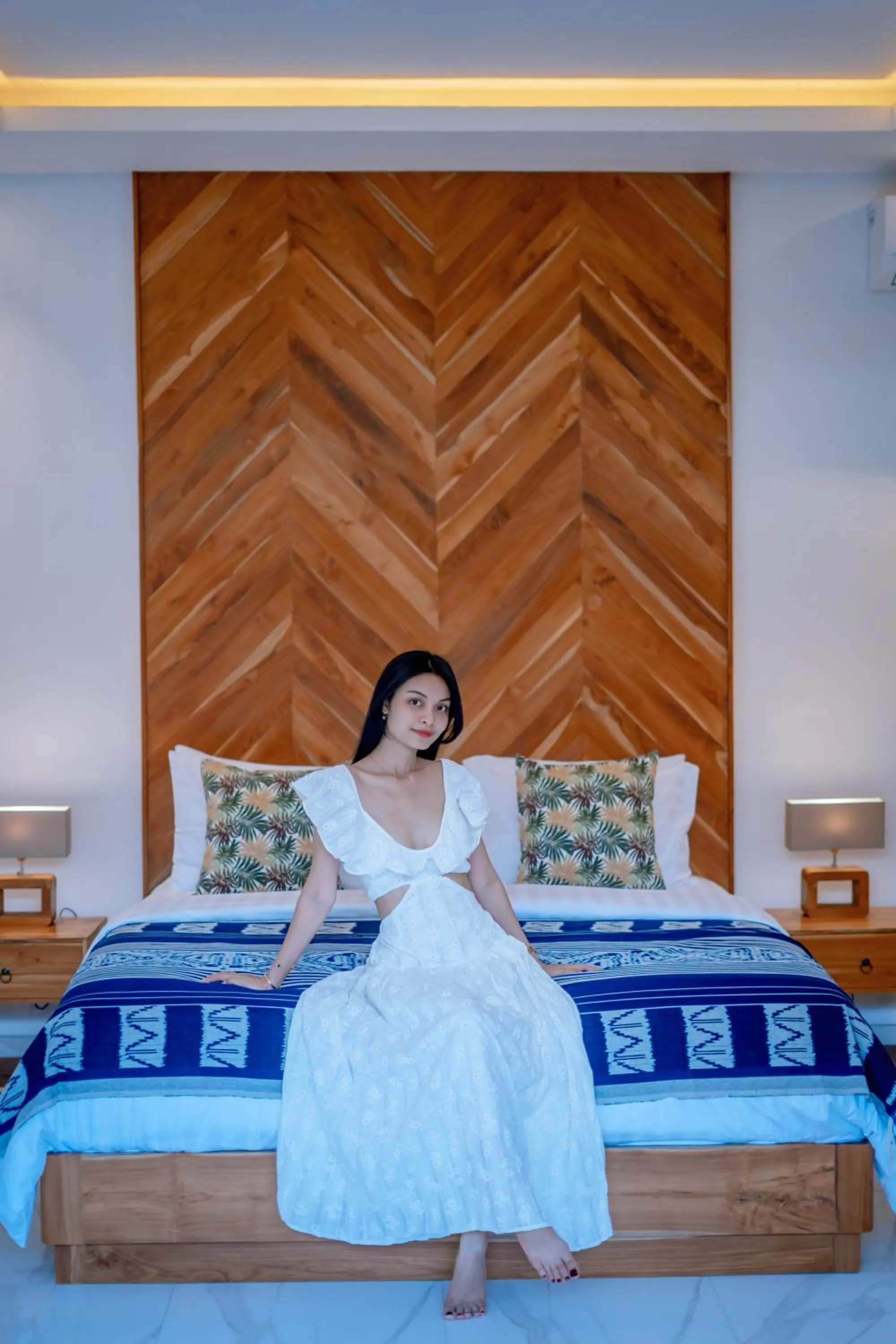 Bedroom, Bed in Sapta D'Villa Residence by Purely