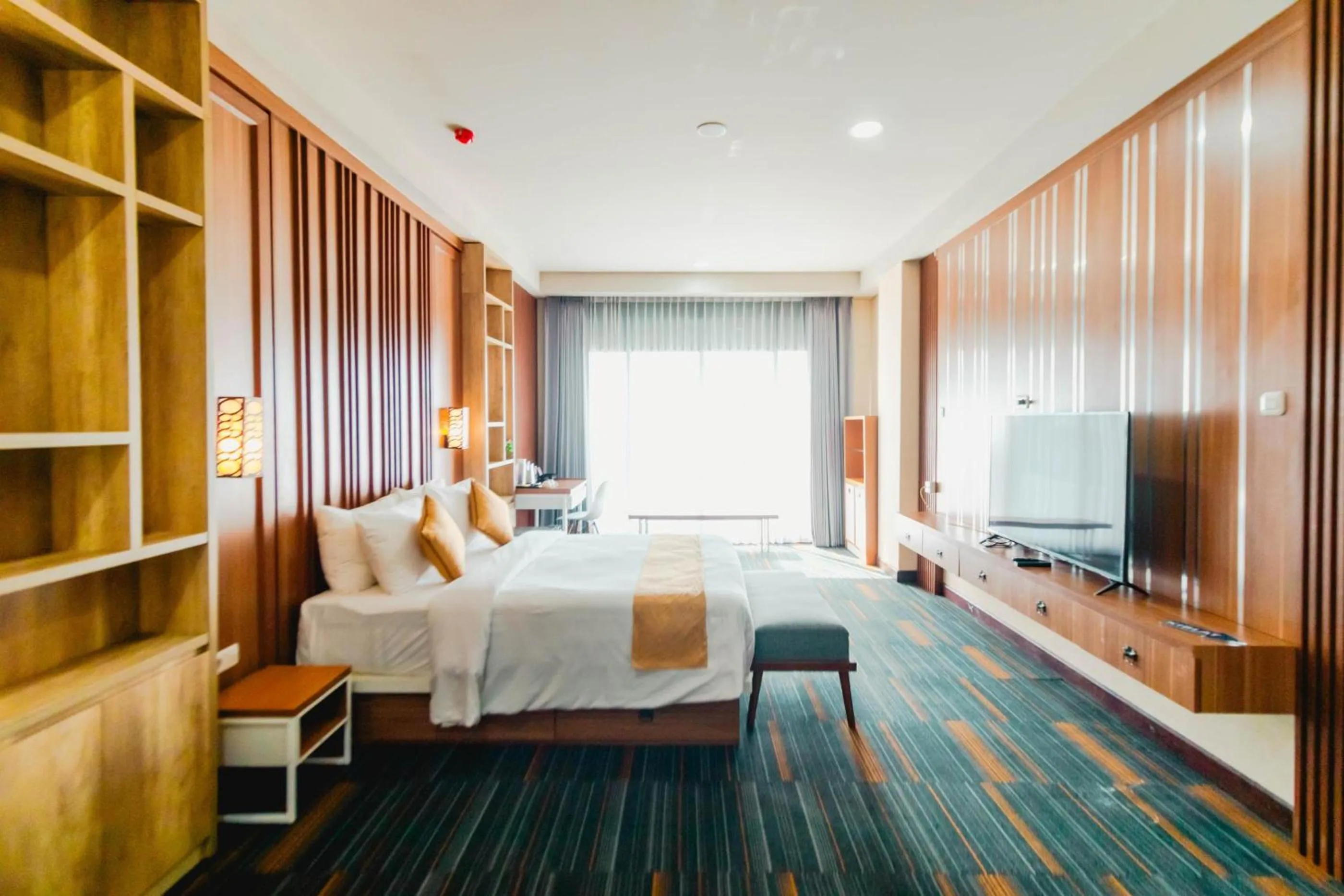 Communal lounge/ TV room, Bed in De Balen Soultan Hotel