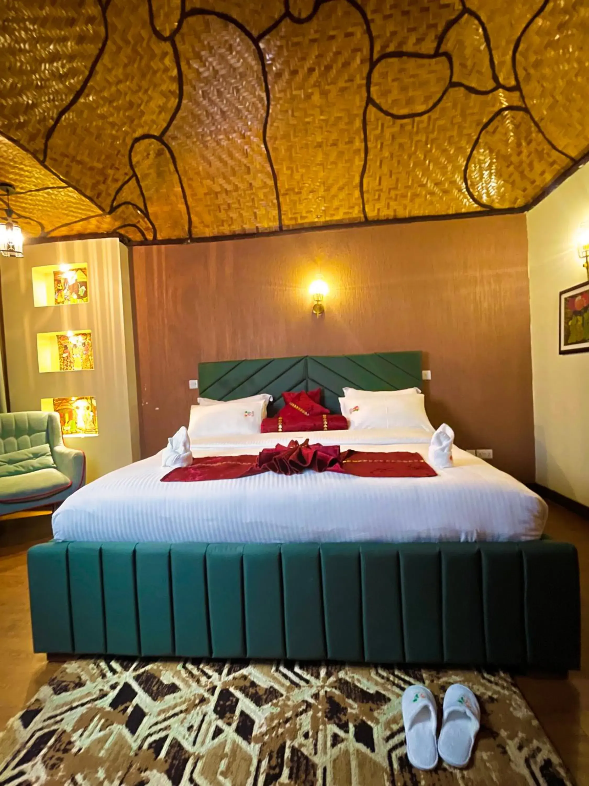Bed in De Rain Eco Beach Resort Bed in De Rain Eco Beach Resort