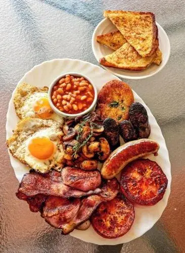 American breakfast in De Rain Eco Beach Resort American breakfast in De Rain Eco Beach Resort