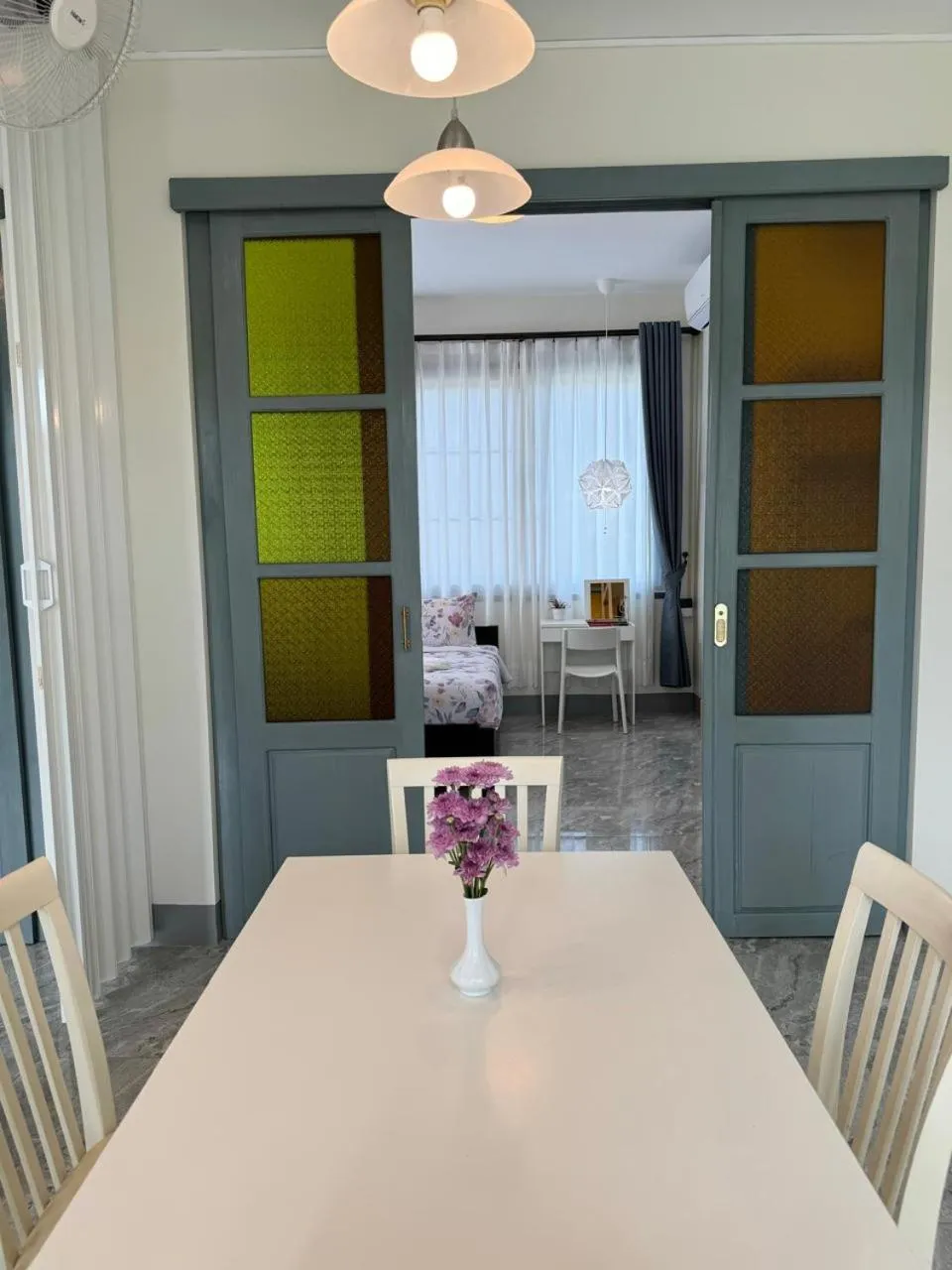 Living room in Garden House Rice Field and Mountain View