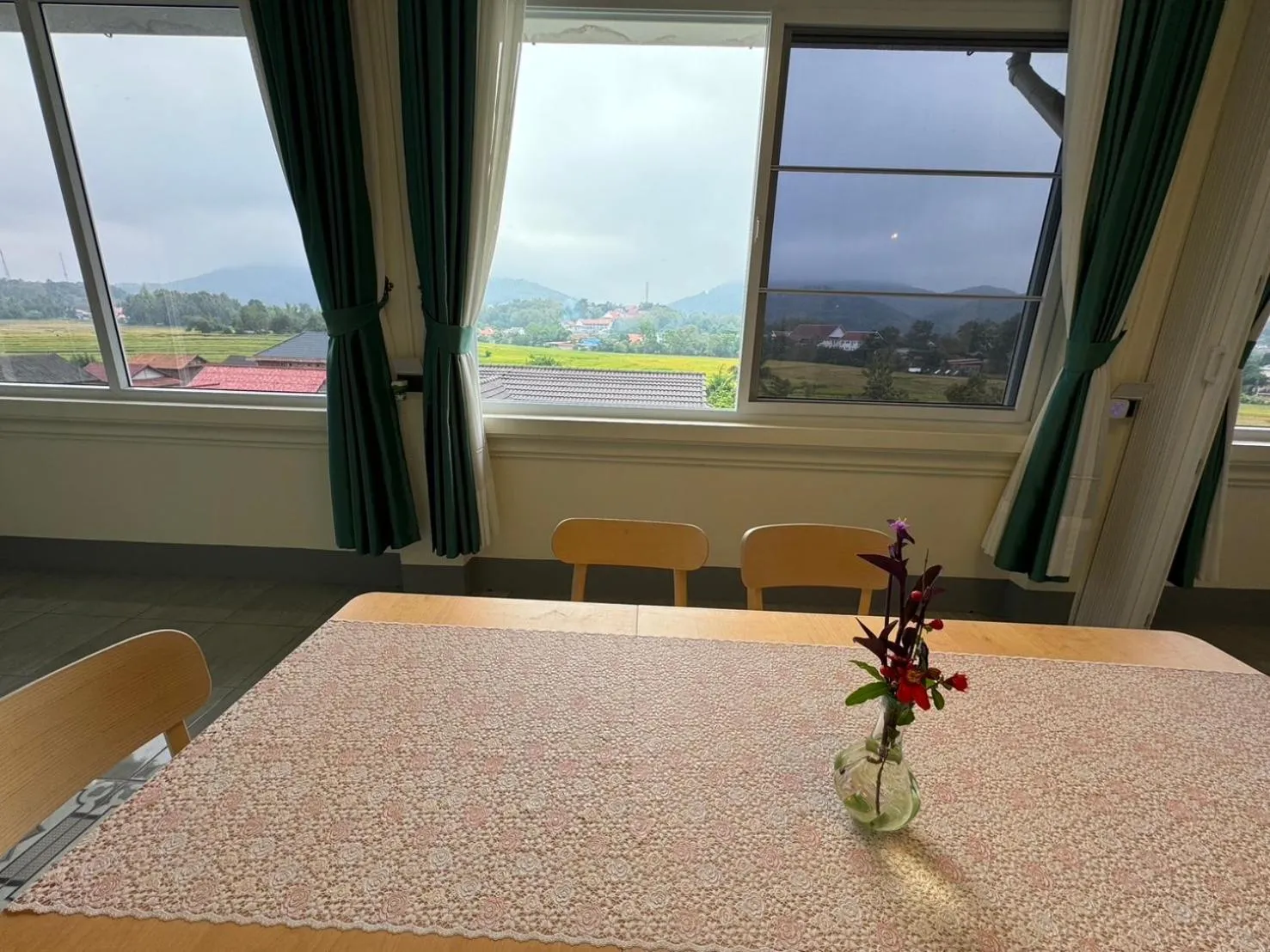 Property building in Garden House Rice Field and Mountain View