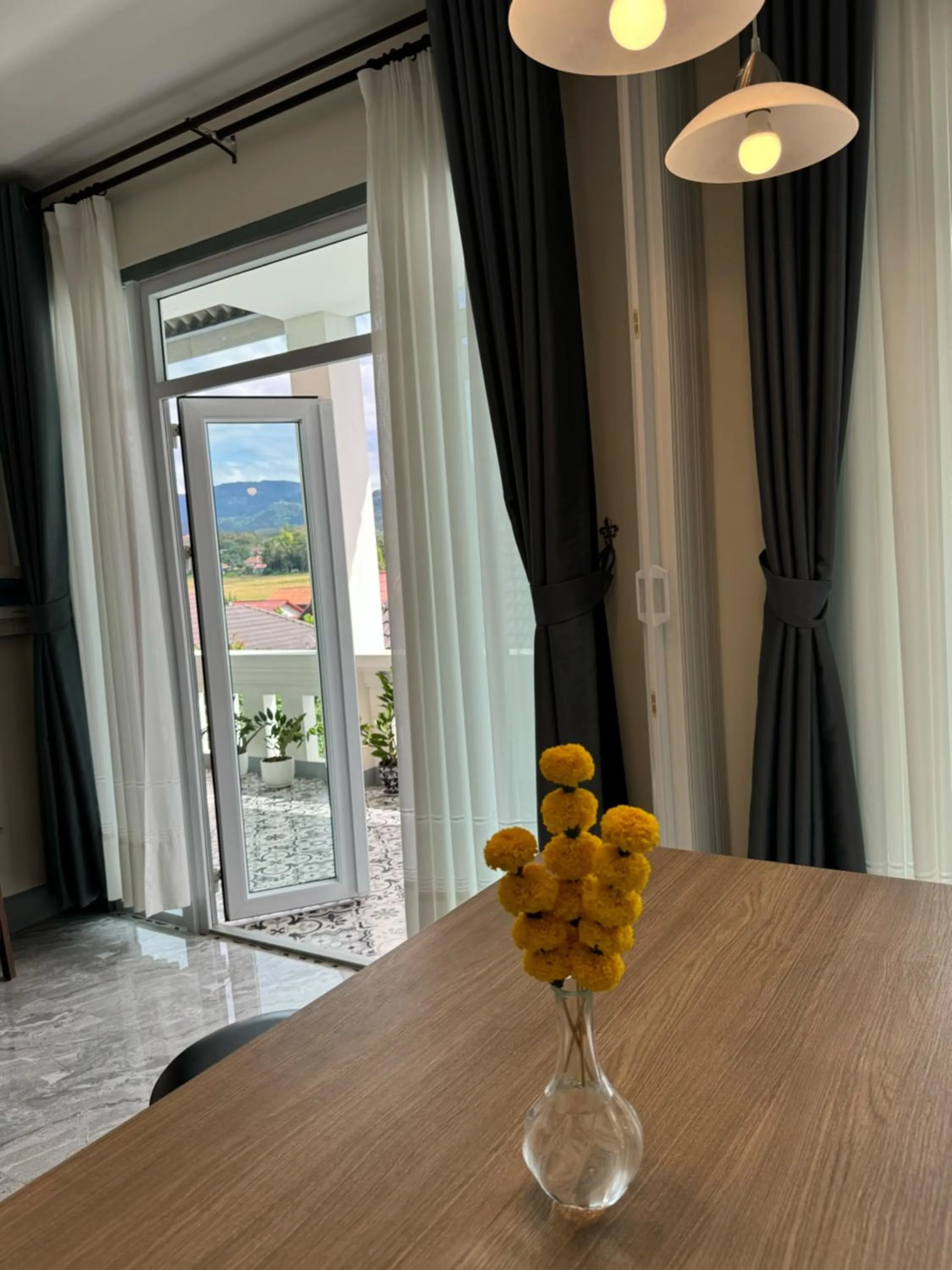 Property building in Garden House Rice Field and Mountain View