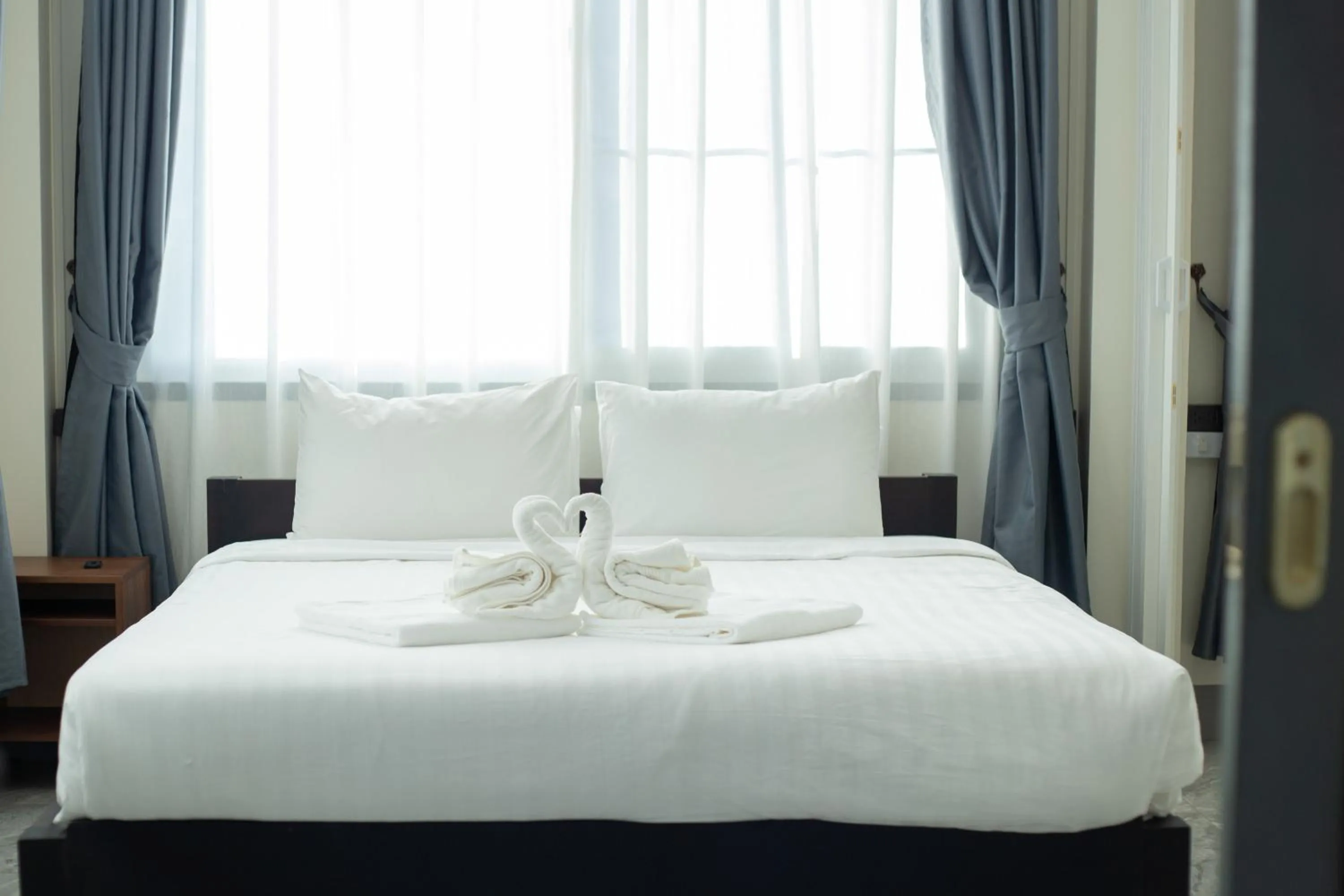 Property building, Bed in Garden House Rice Field and Mountain View
