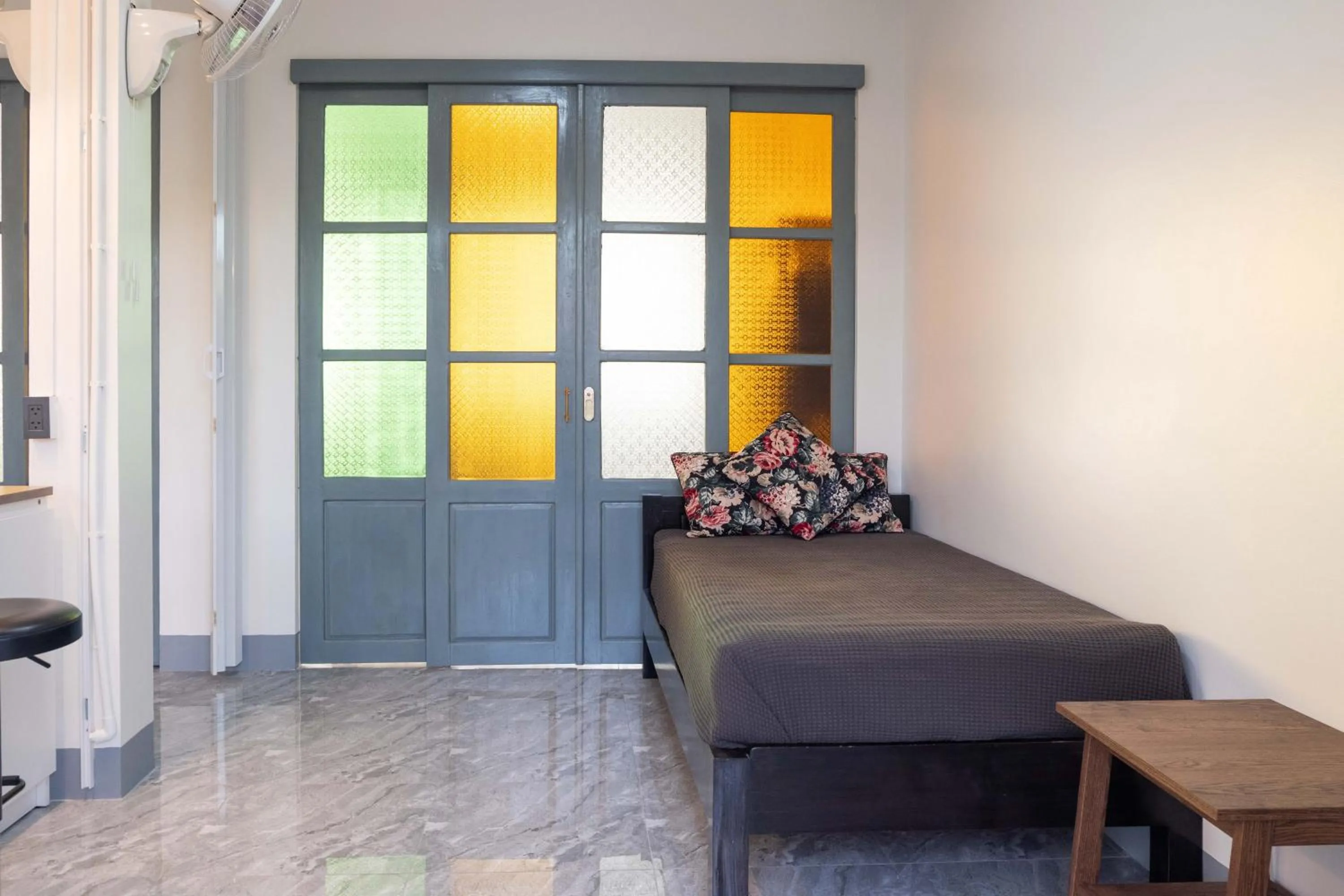 Property building, Bed in Garden House Rice Field and Mountain View