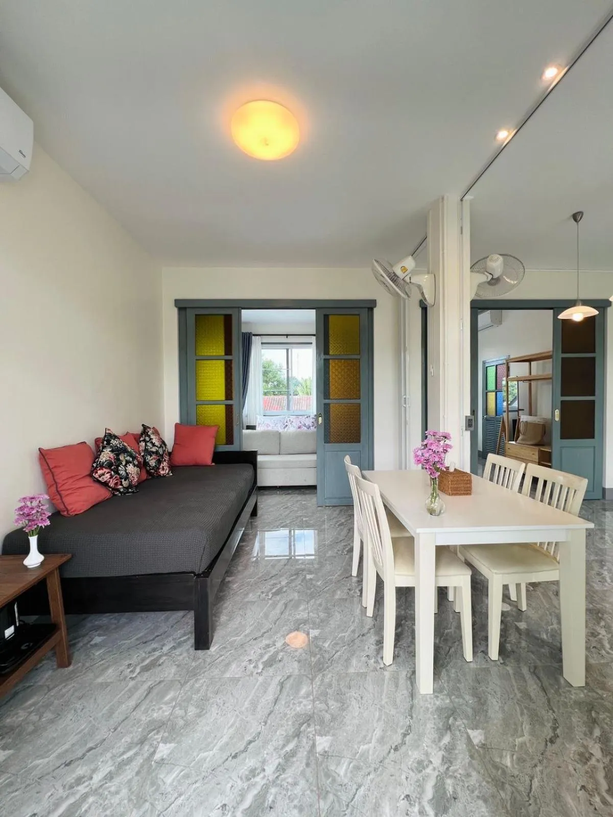 Living room in Garden House Rice Field and Mountain View