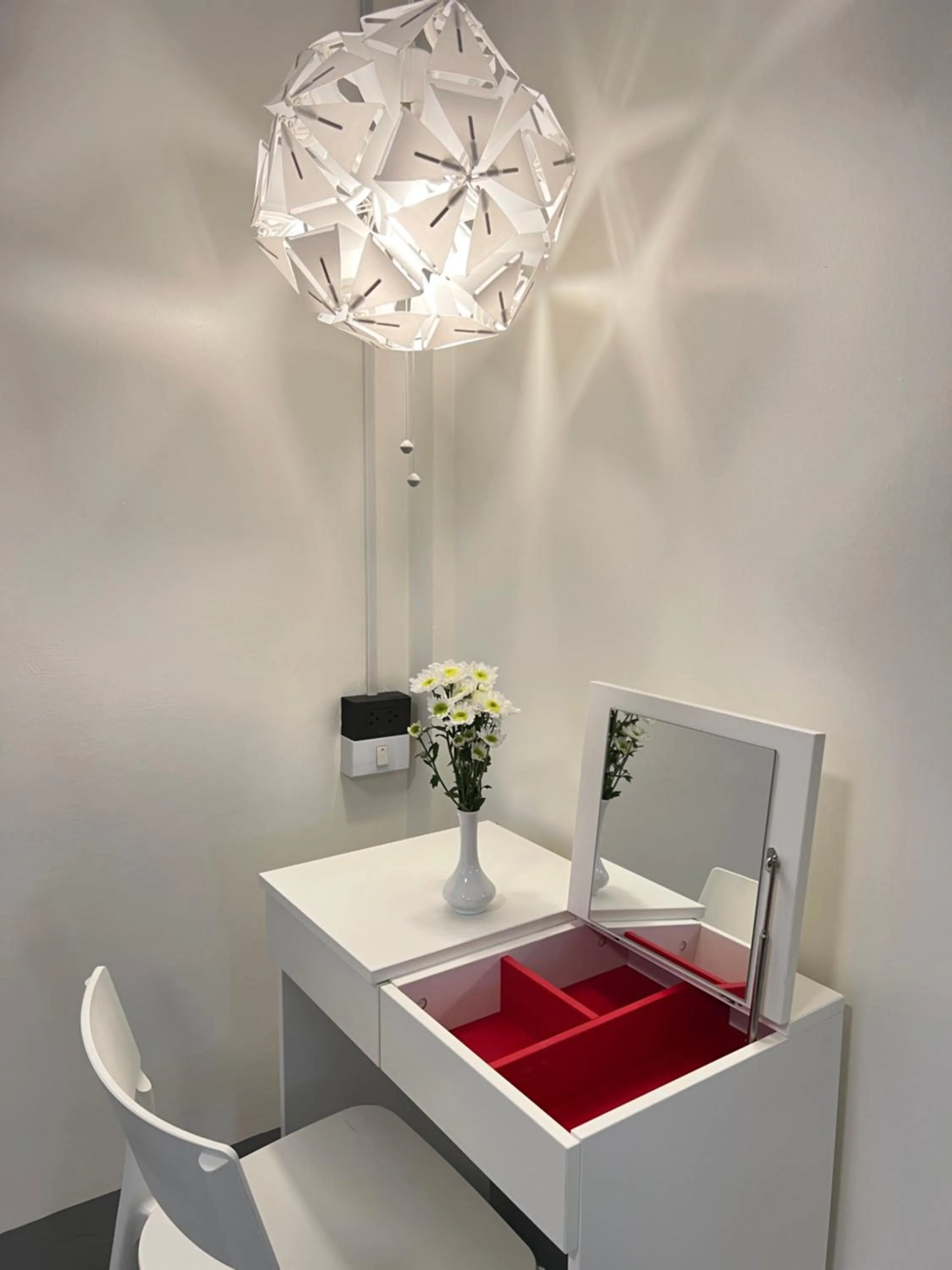 Seating area in Garden House Rice Field and Mountain View