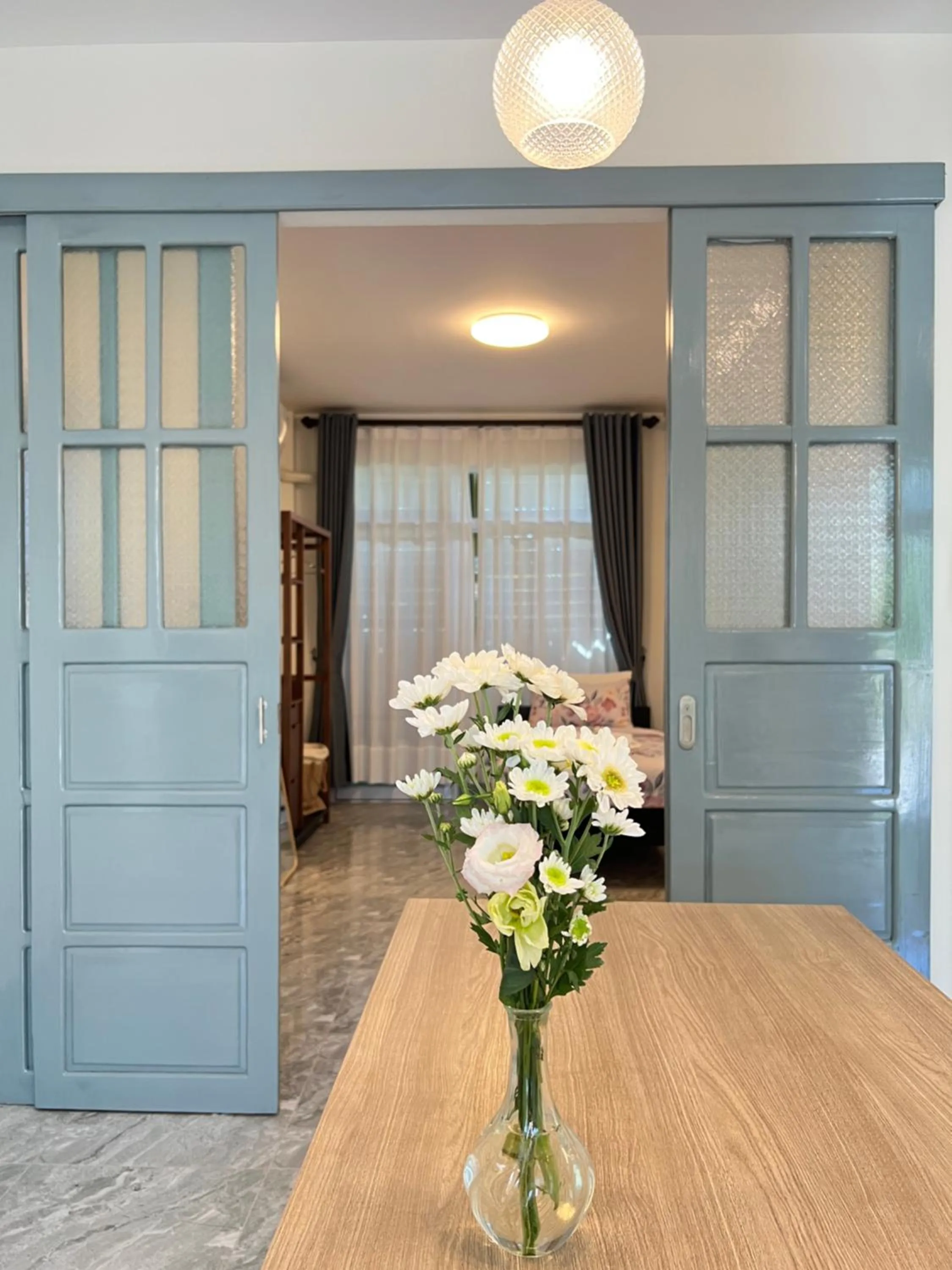 Bedroom in Garden House Rice Field and Mountain View