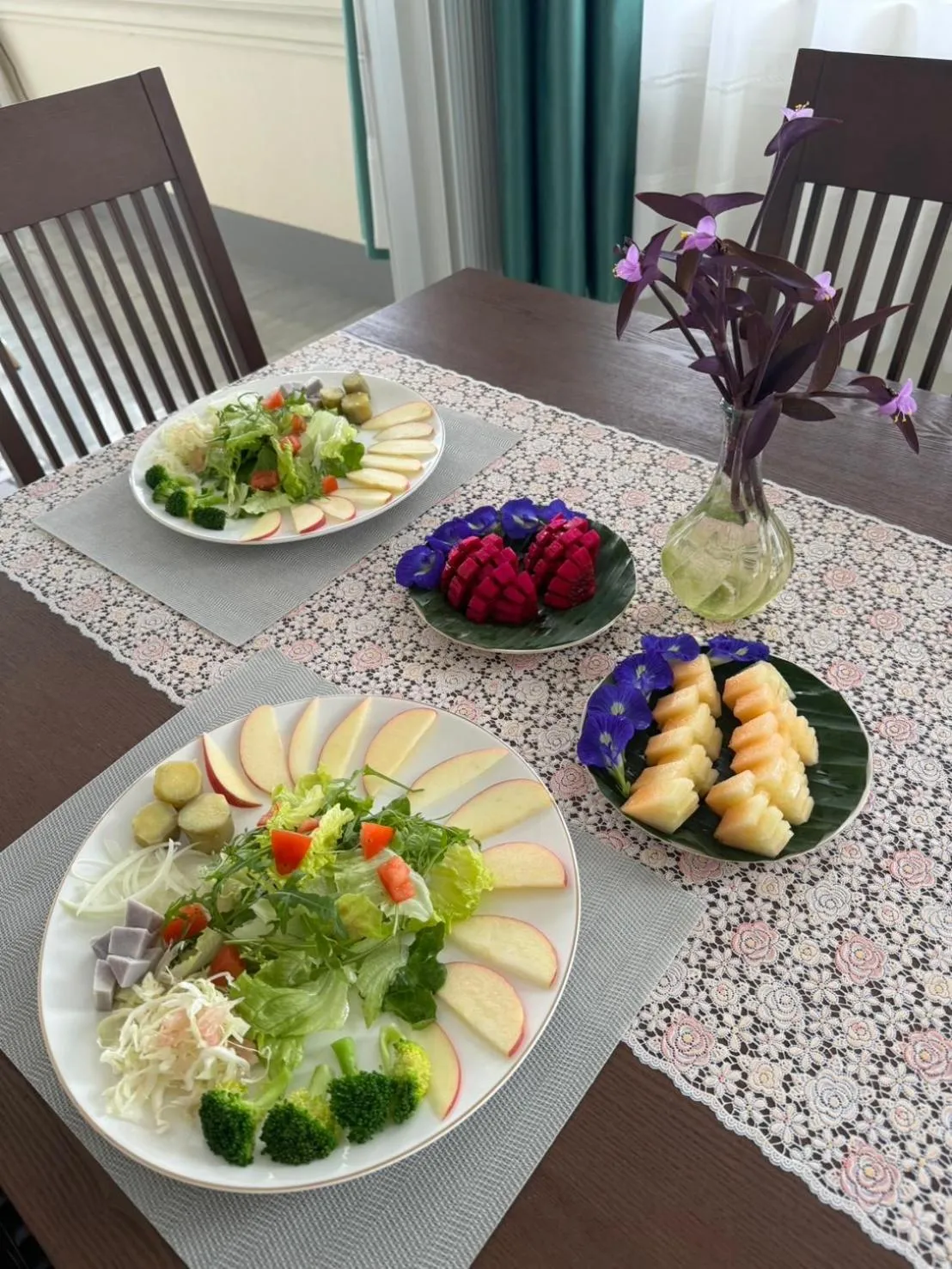 Food and drinks in Garden House Rice Field and Mountain View